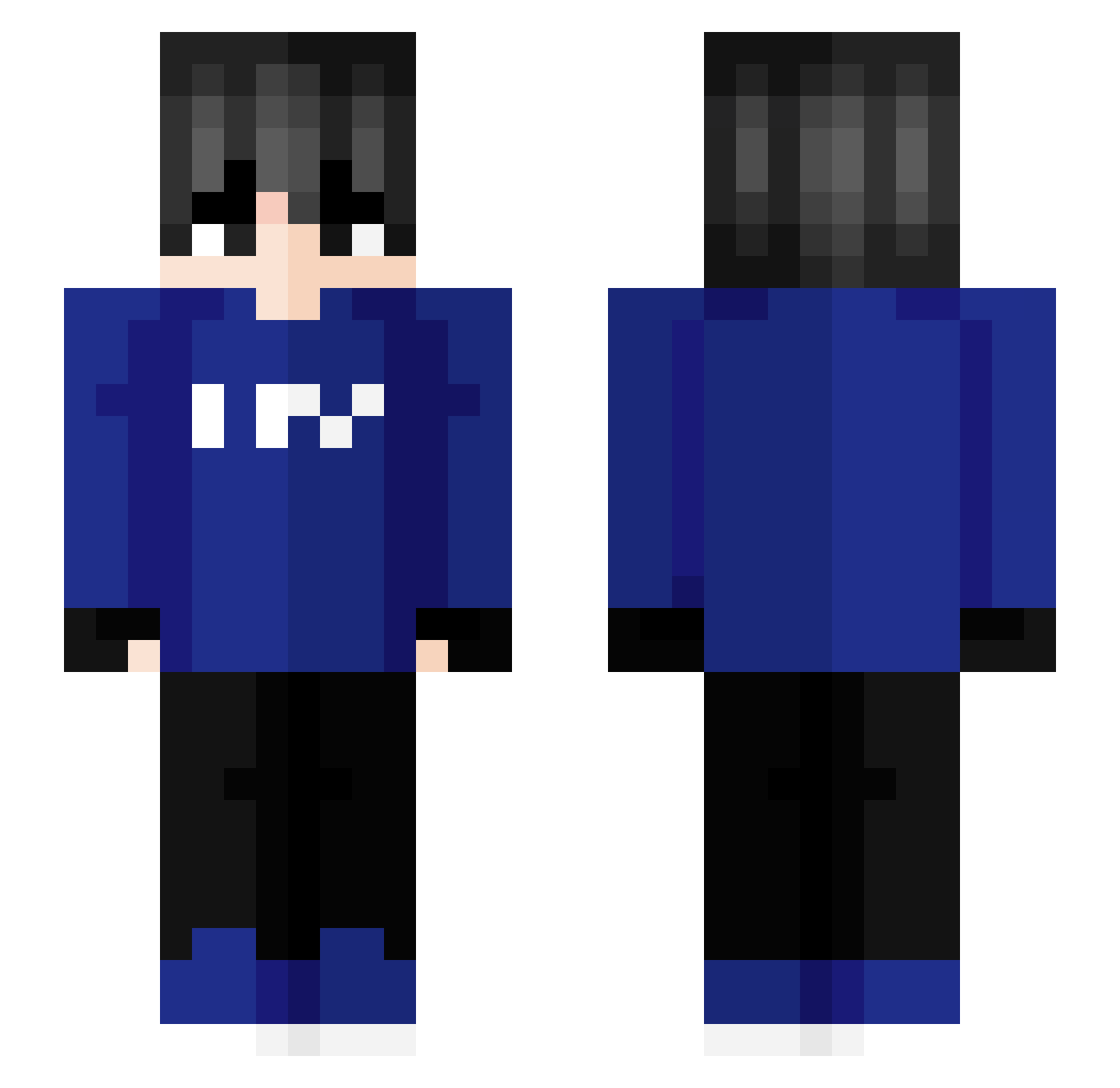 Ultr4Deducti0n Minecraft skin, front and back view