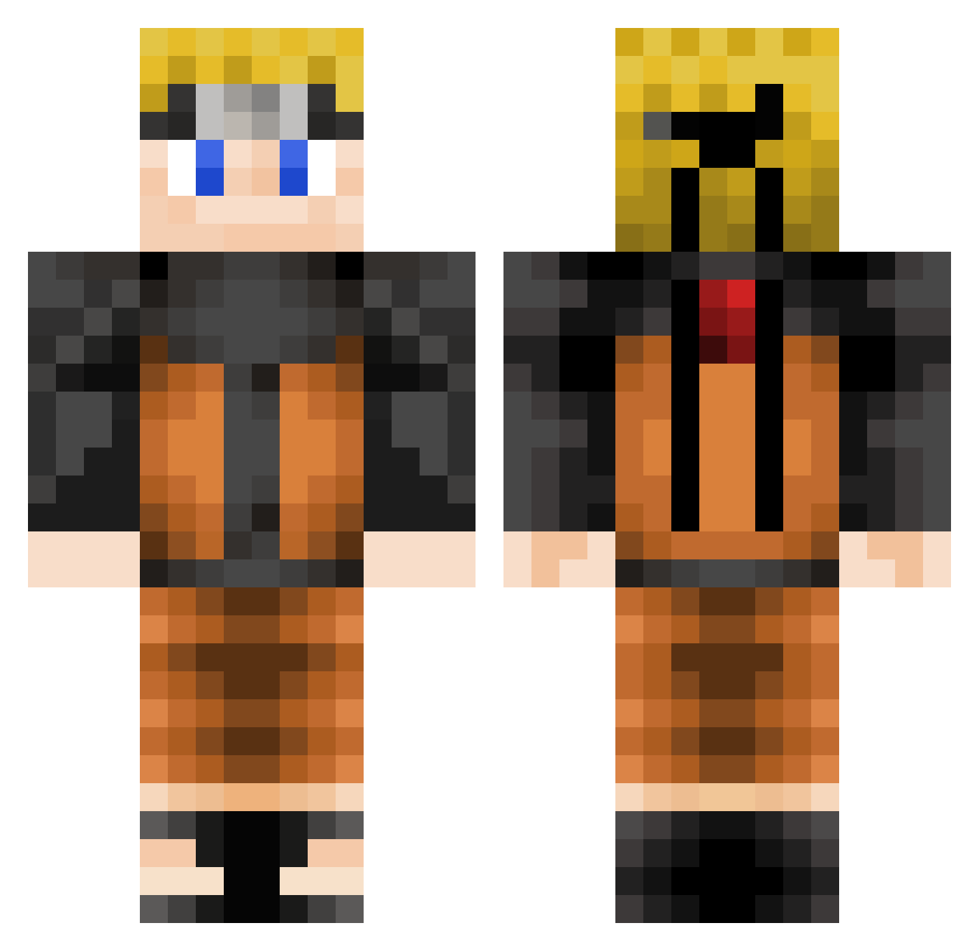 lilmend11 Minecraft skin, front and back view