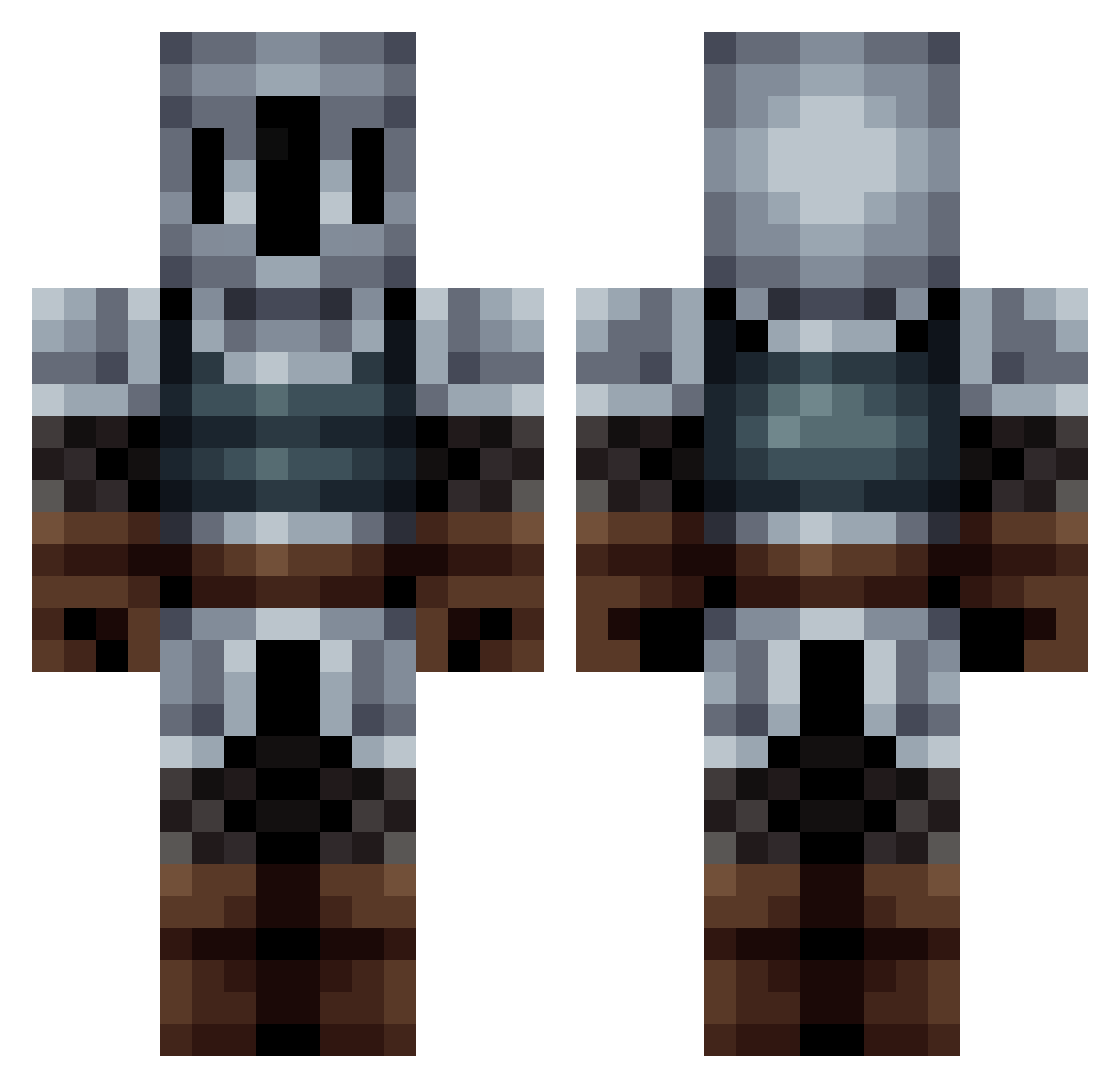 trmarksman Minecraft skin, front and back view