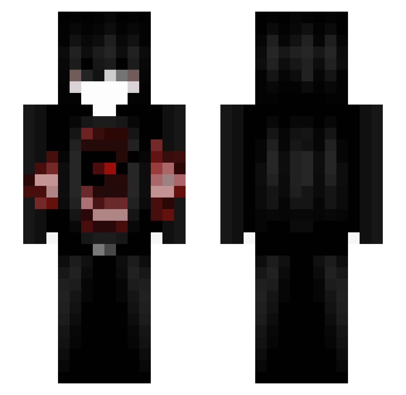 cherrysaint Minecraft skin, front and back view