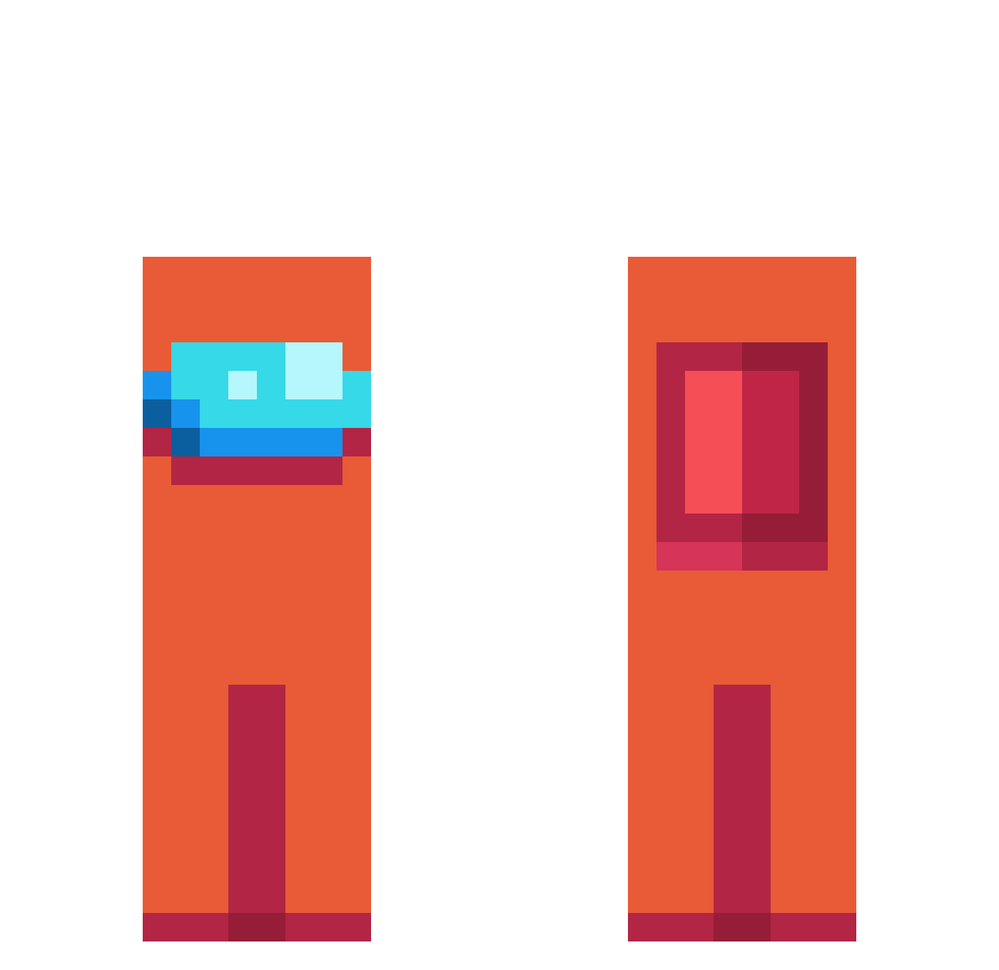 evonne Minecraft skin, front and back view