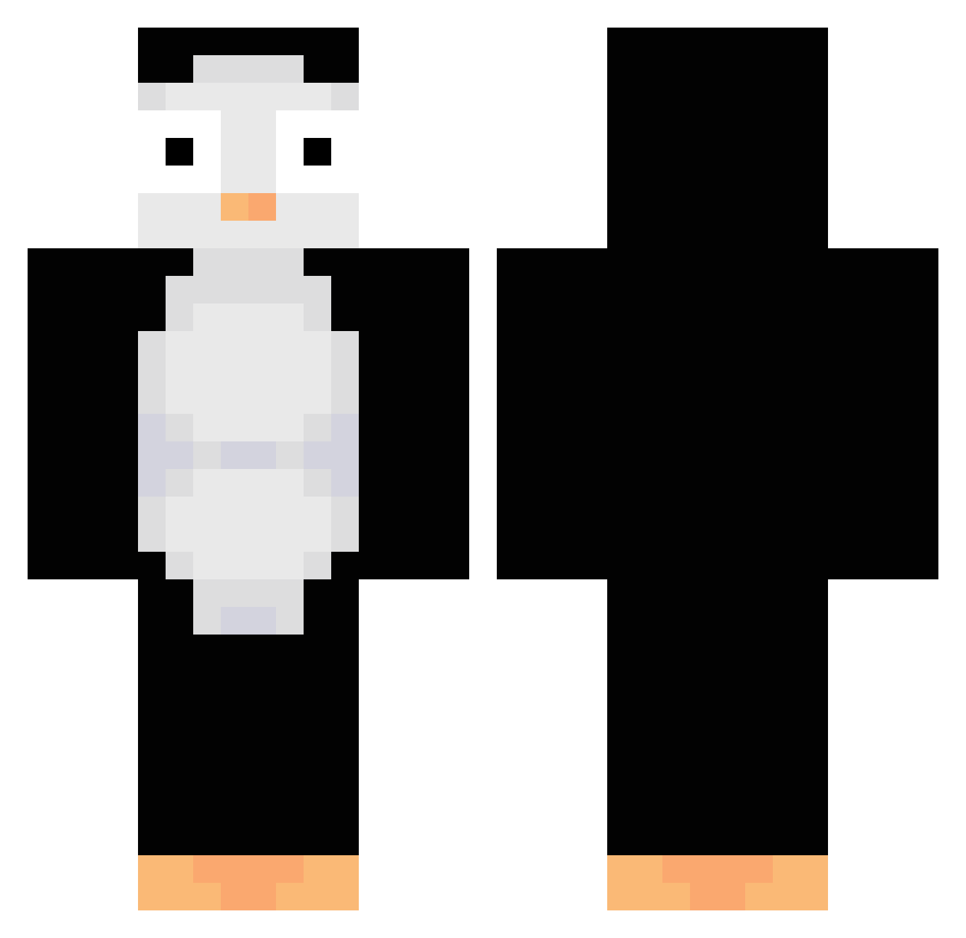 Ryder_125 Minecraft skin, front and back view