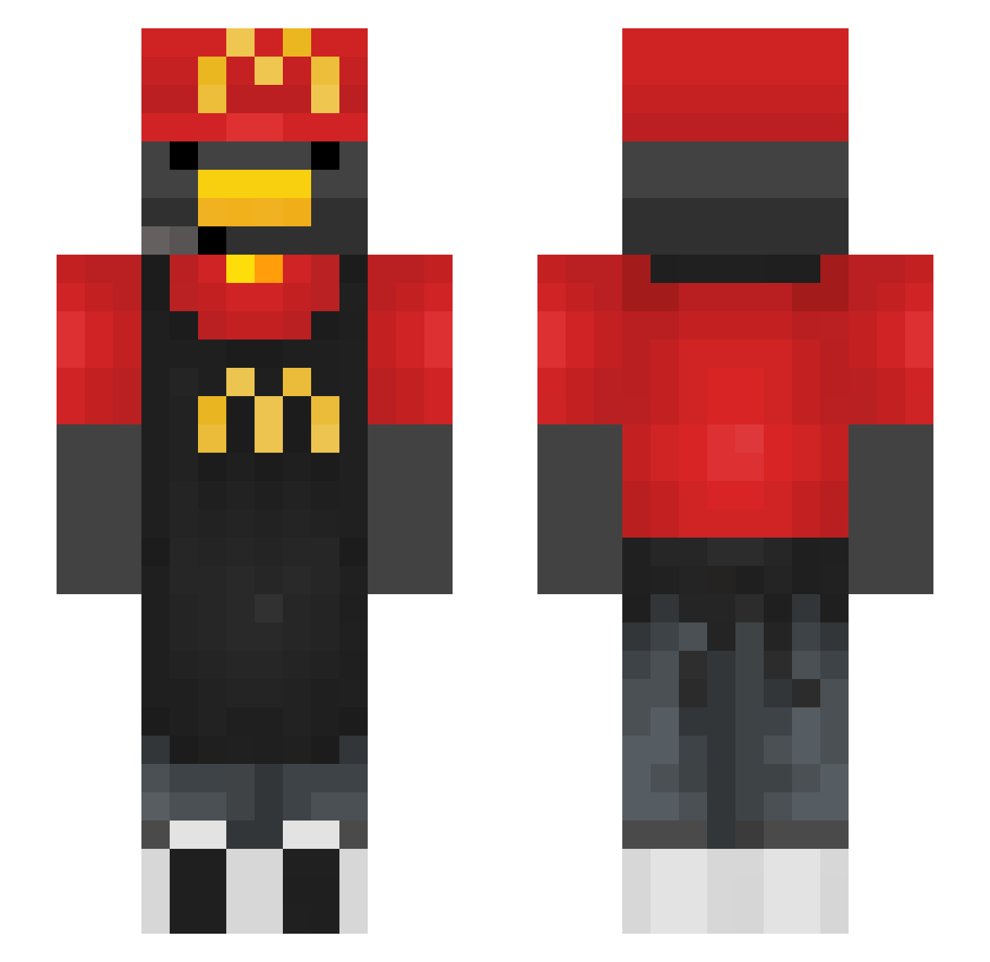 PenguinDude__ Minecraft skin, front and back view