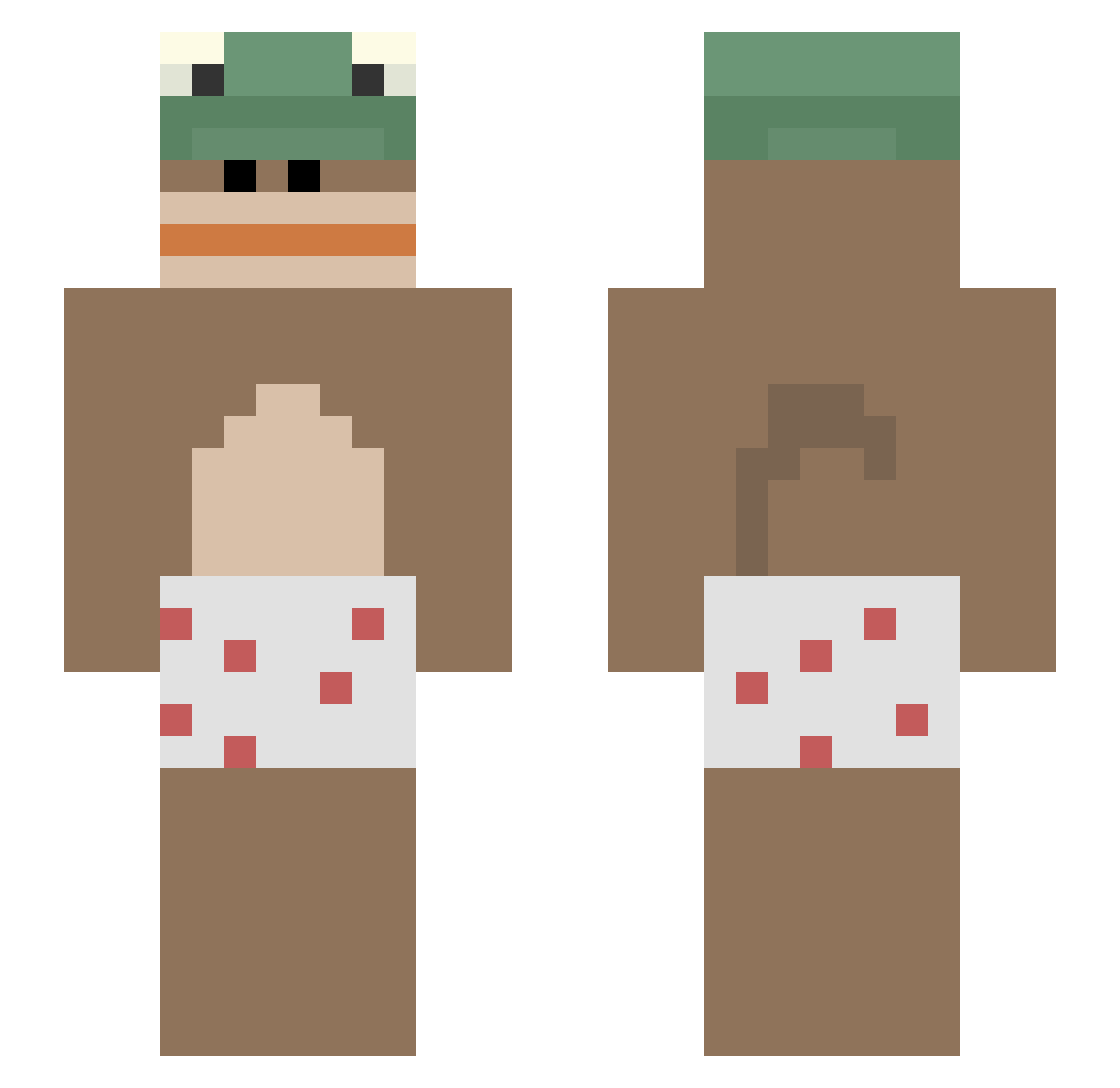 femboysareepic Minecraft skin, front and back view