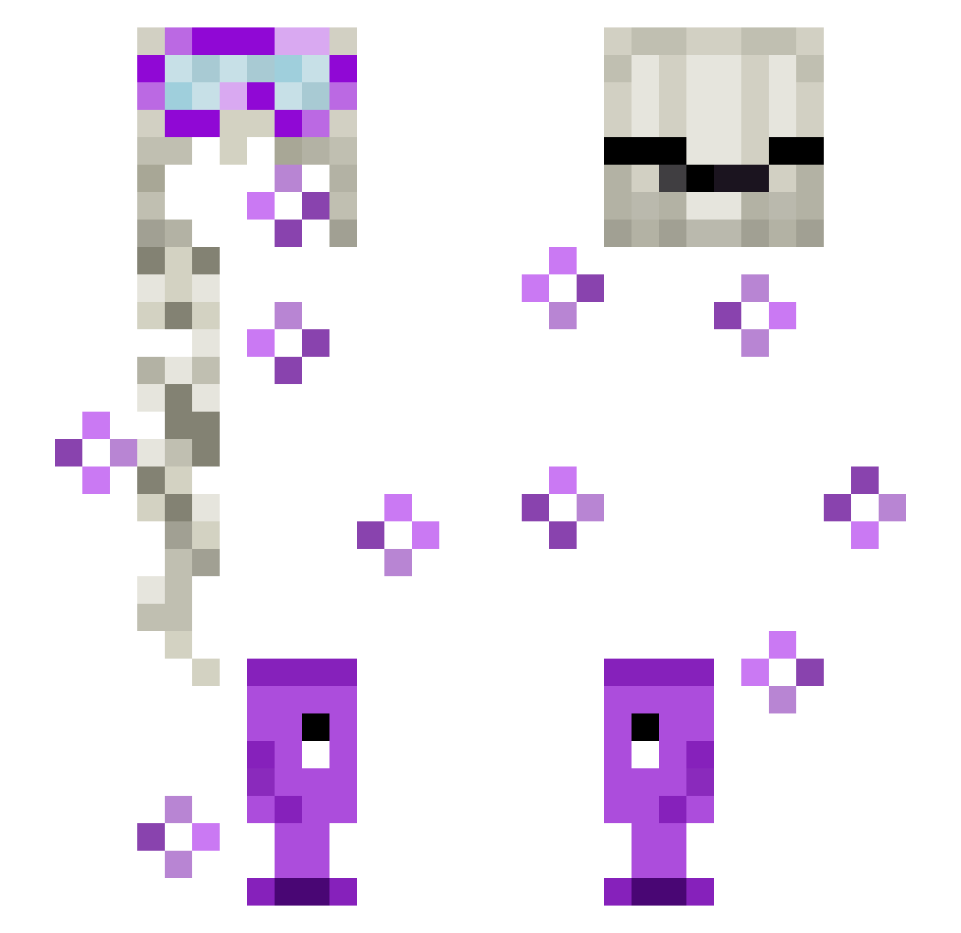 STINKABUTTTTTT Minecraft skin, front and back view