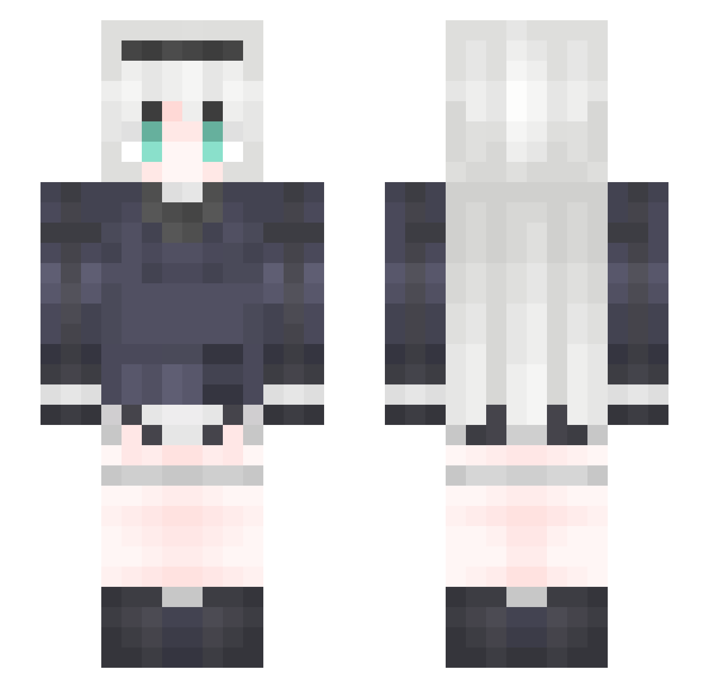 passerbyOWO Minecraft skin, front and back view