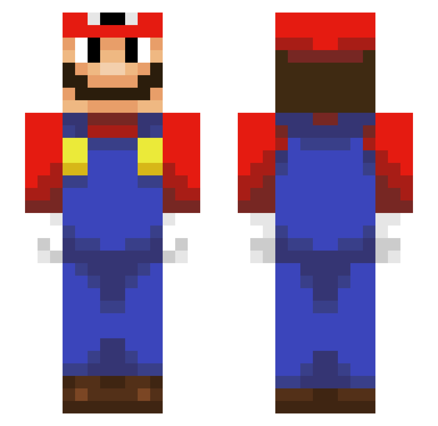 squishycmonbruh Minecraft skin, front and back view