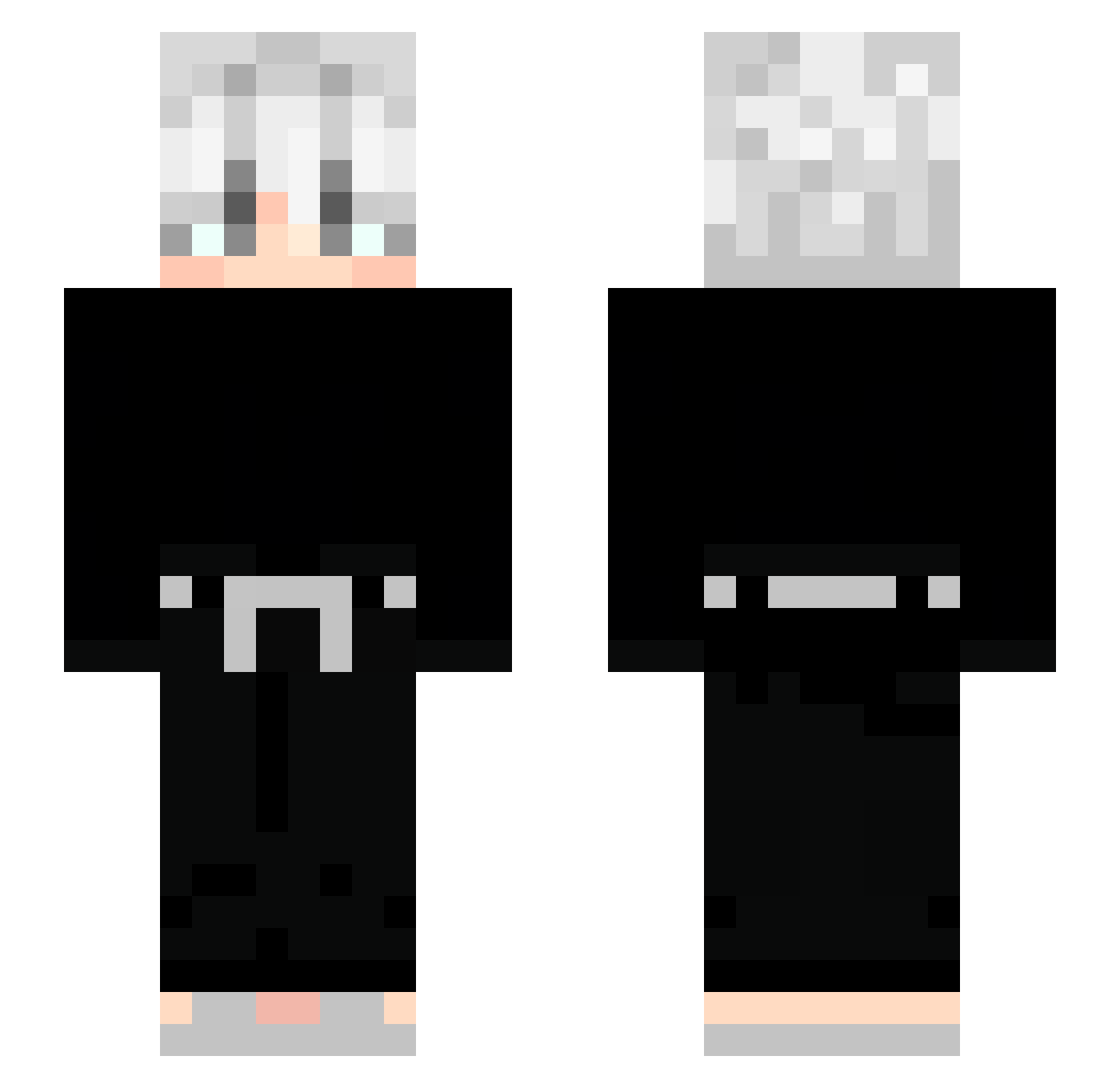 TheArchonPvP Minecraft skin, front and back view