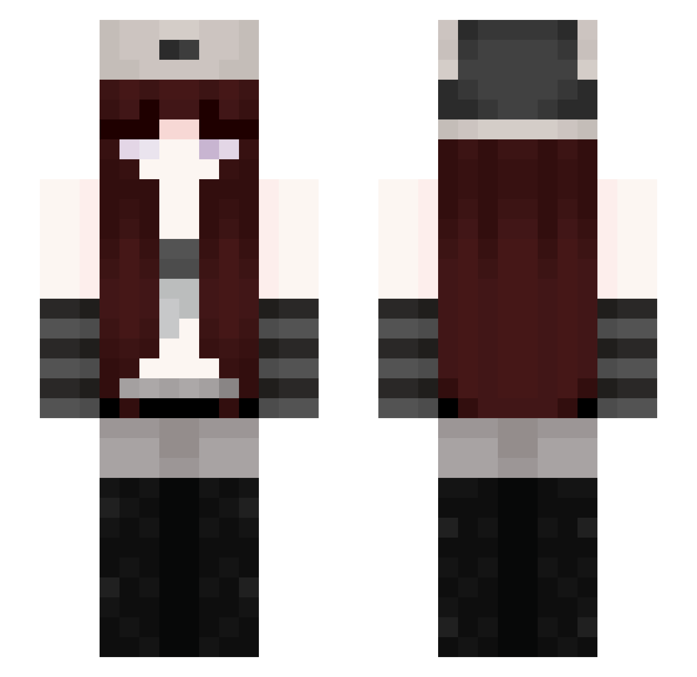 sokowirowka215 Minecraft skin, front and back view