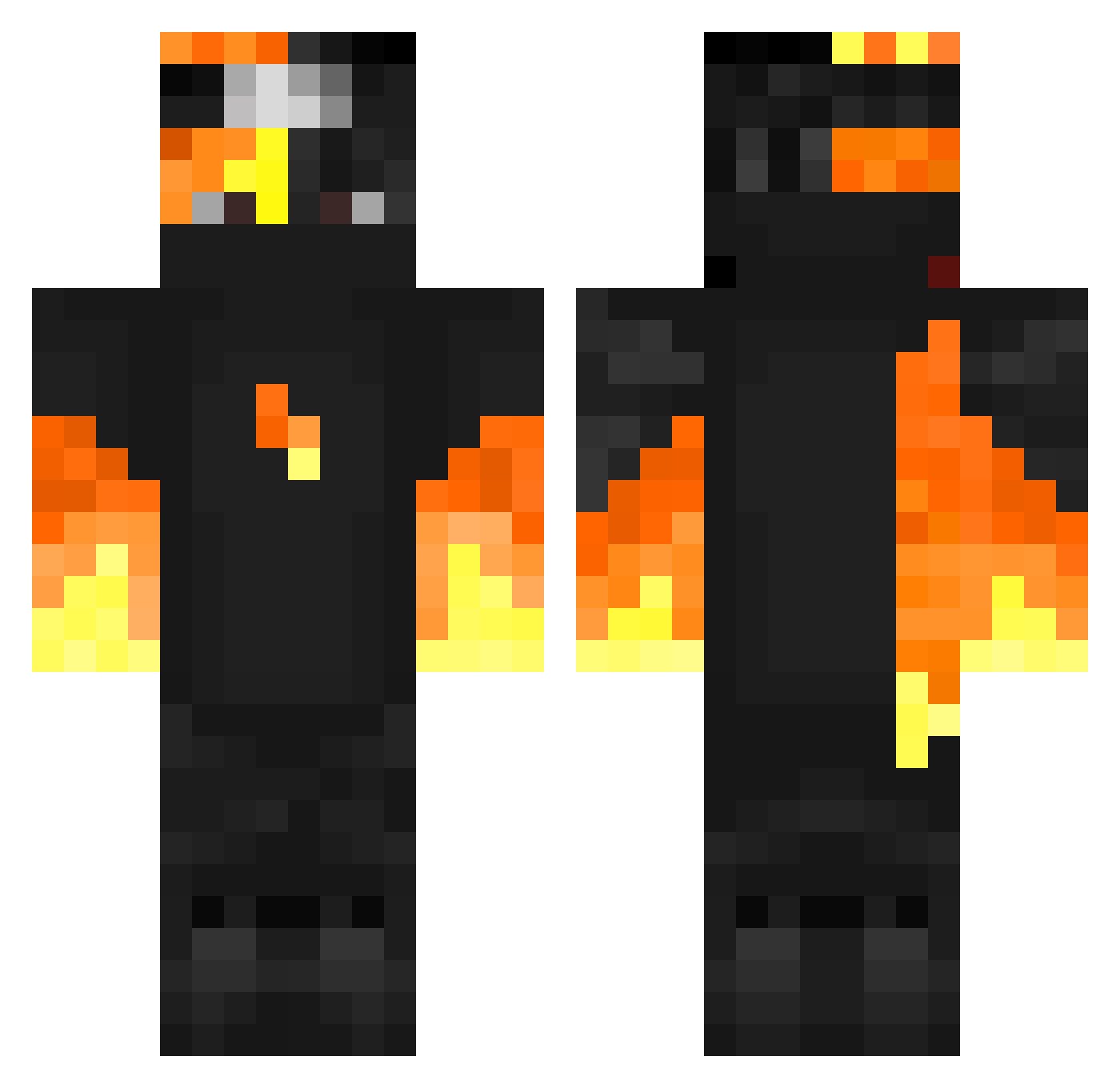 _Smykoo_ Minecraft skin, front and back view
