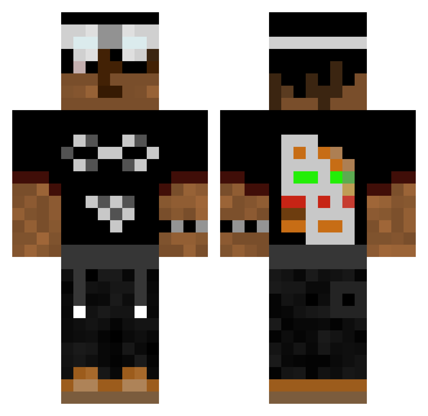 reedyyyy Minecraft skin, front and back view