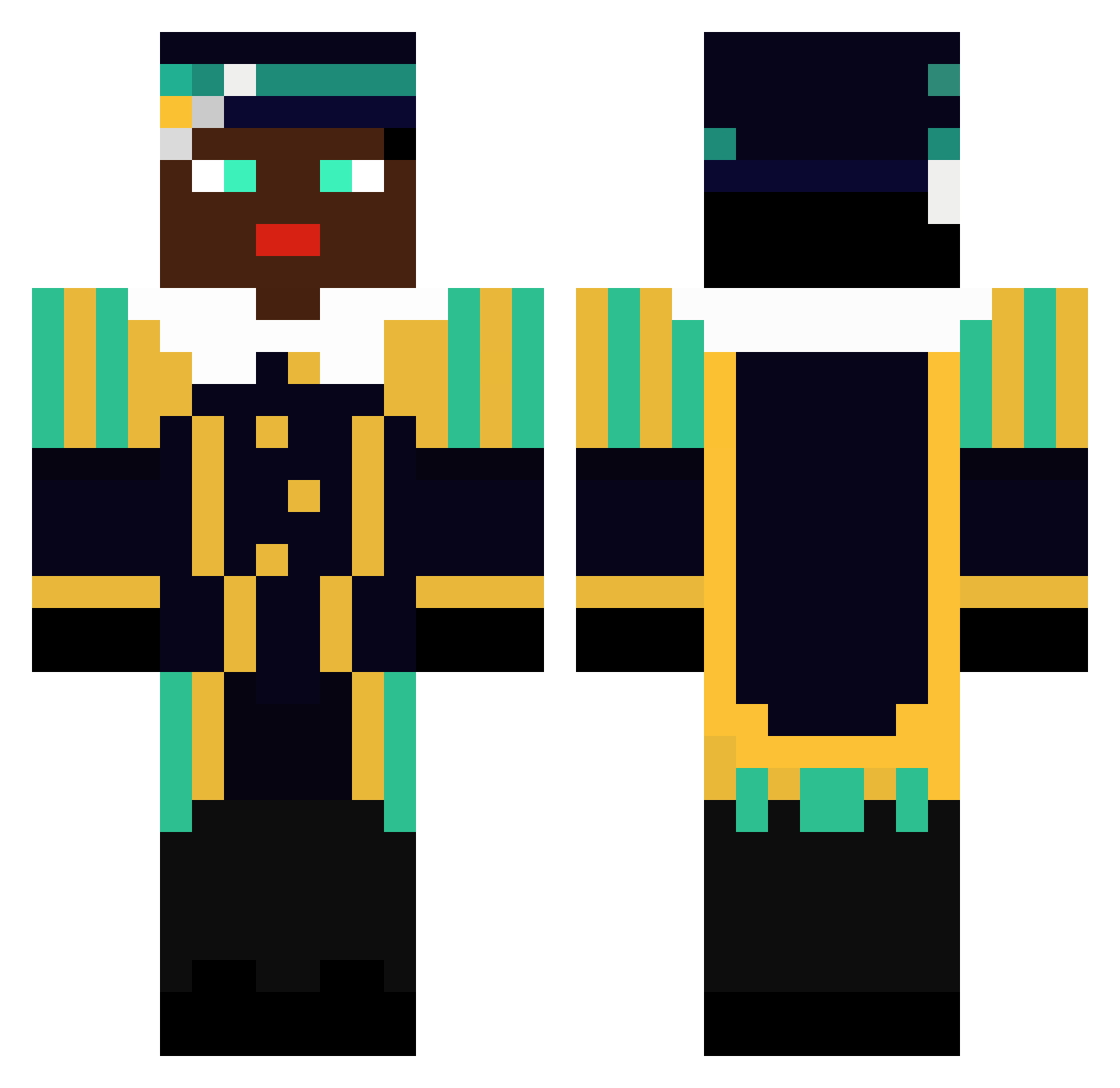 _Rutmer_ Minecraft skin, front and back view