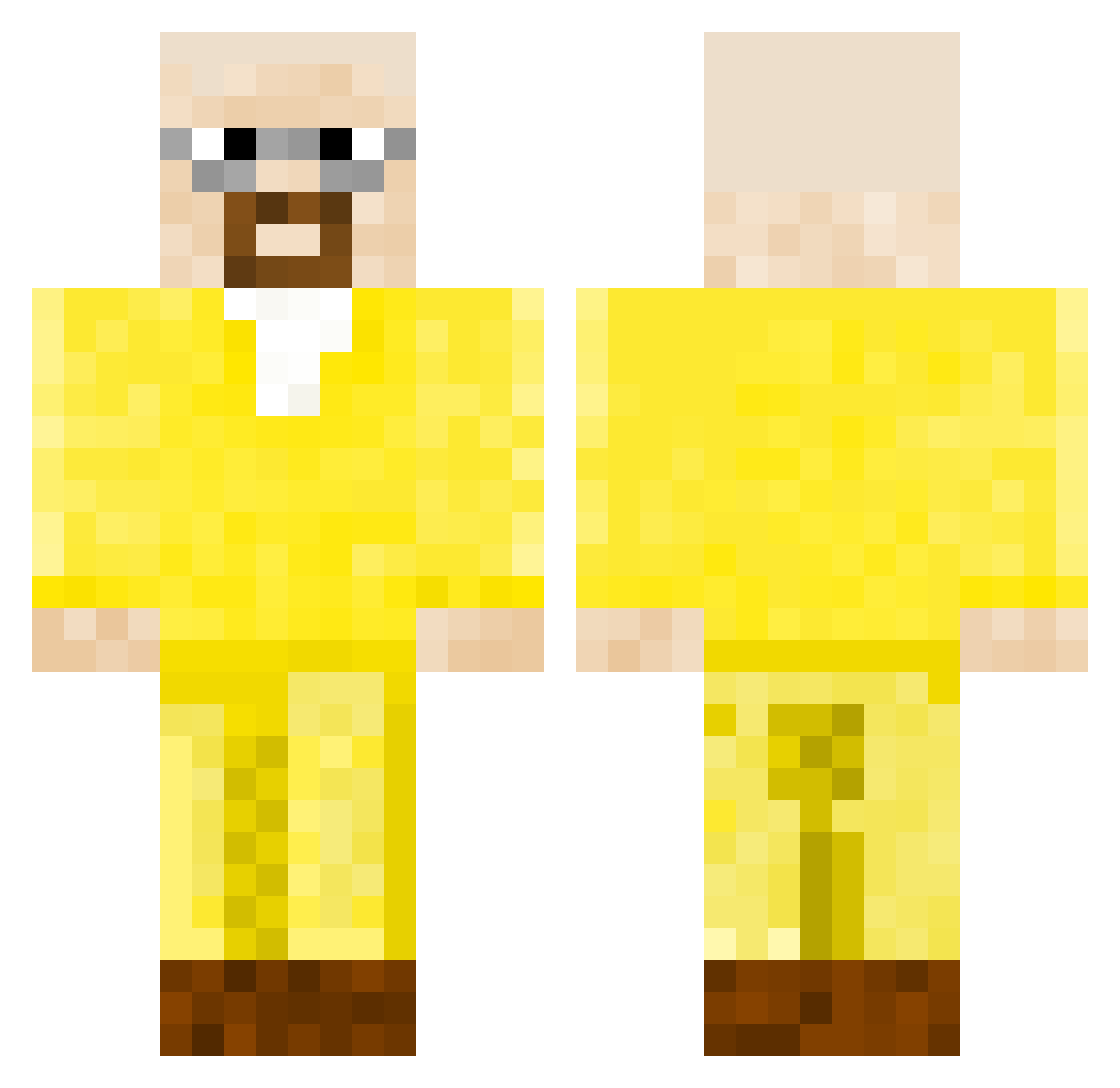 burnsey3 Minecraft skin, front and back view