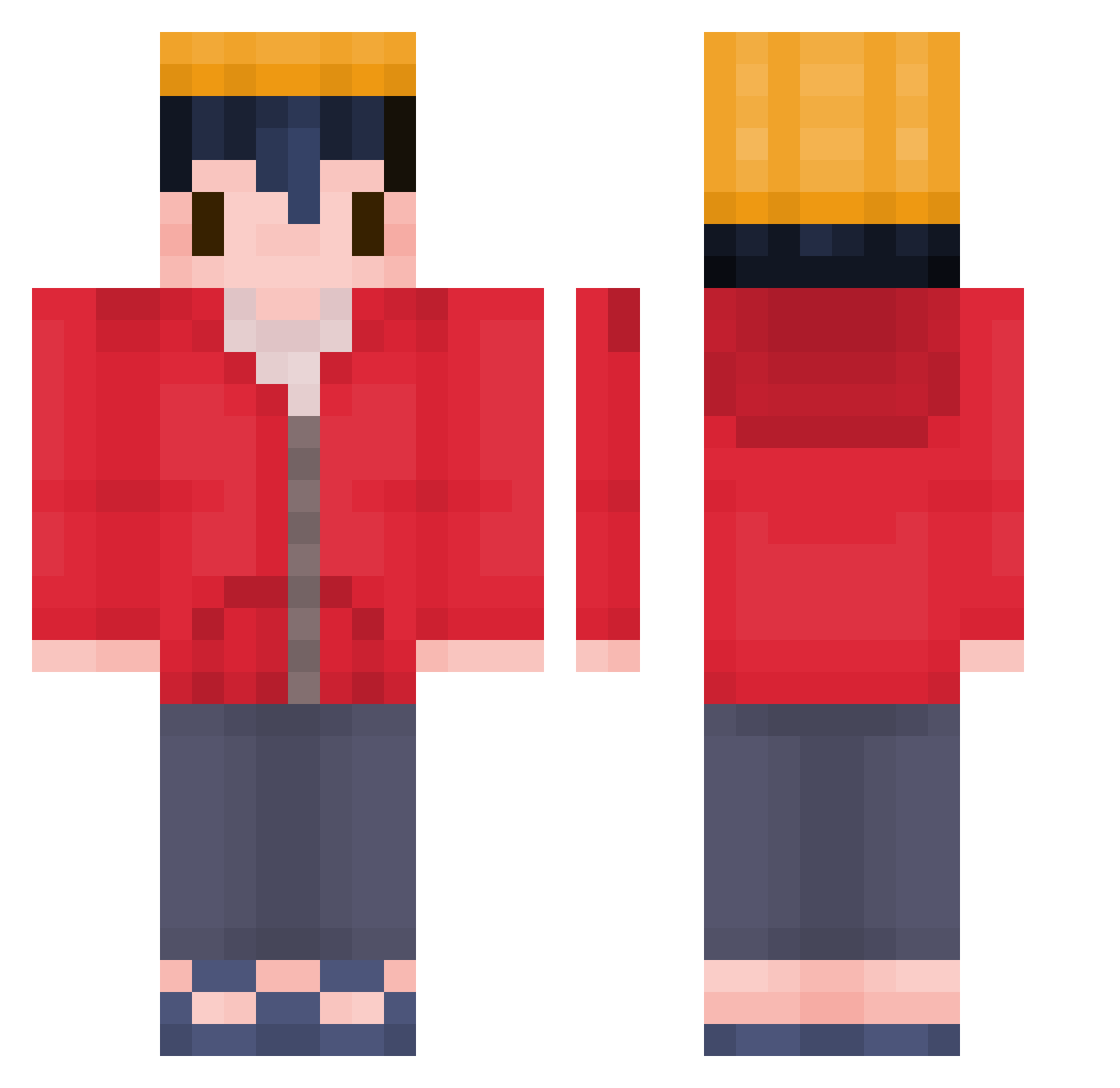 dumbo2011 Minecraft skin, front and back view