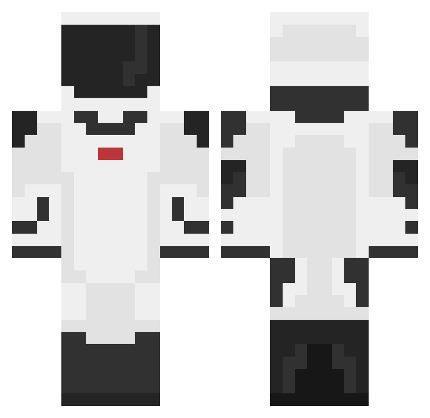 MarkusBoBus2 Minecraft skin, front and back view