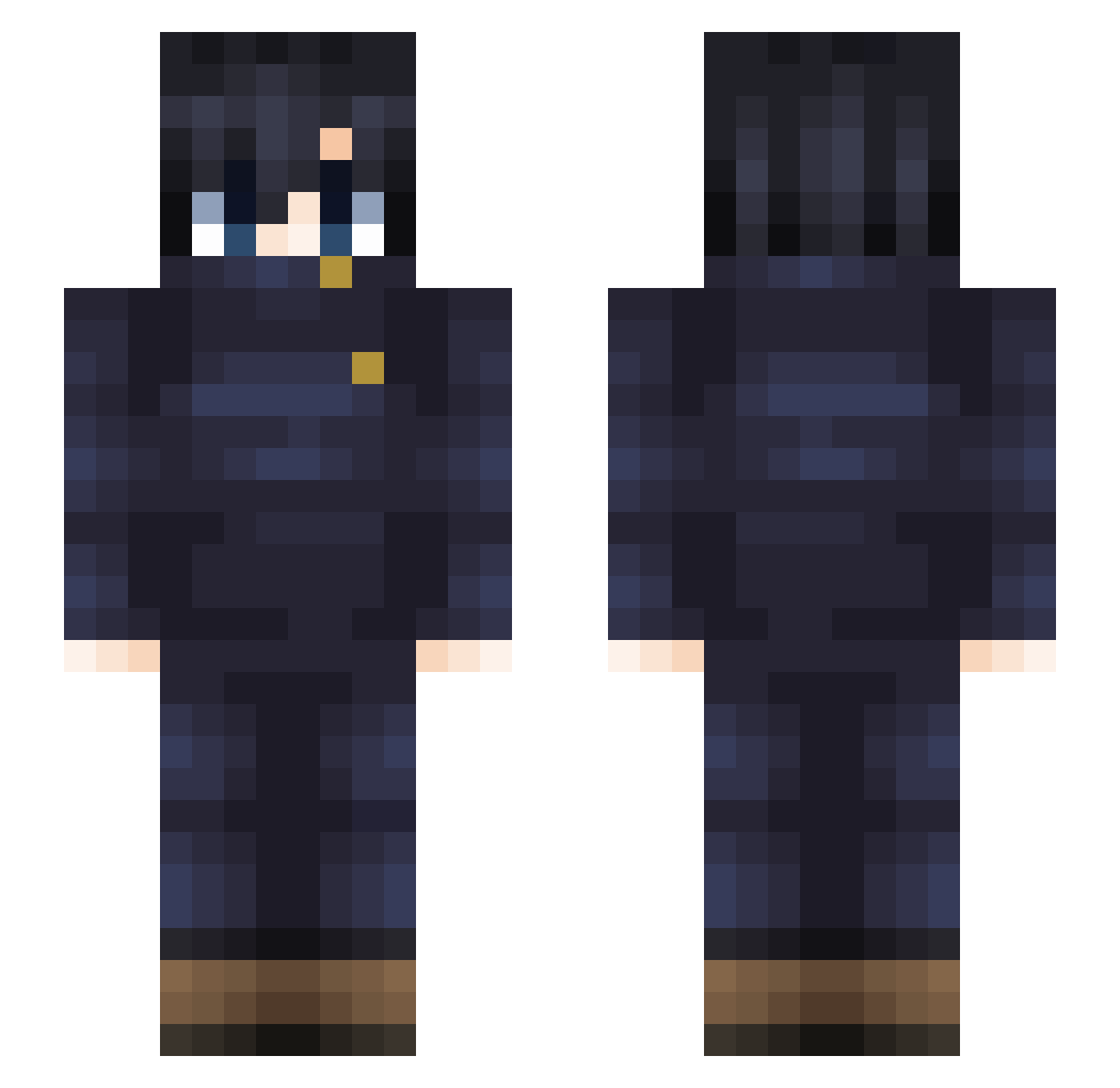 czlalalaaa Minecraft skin, front and back view