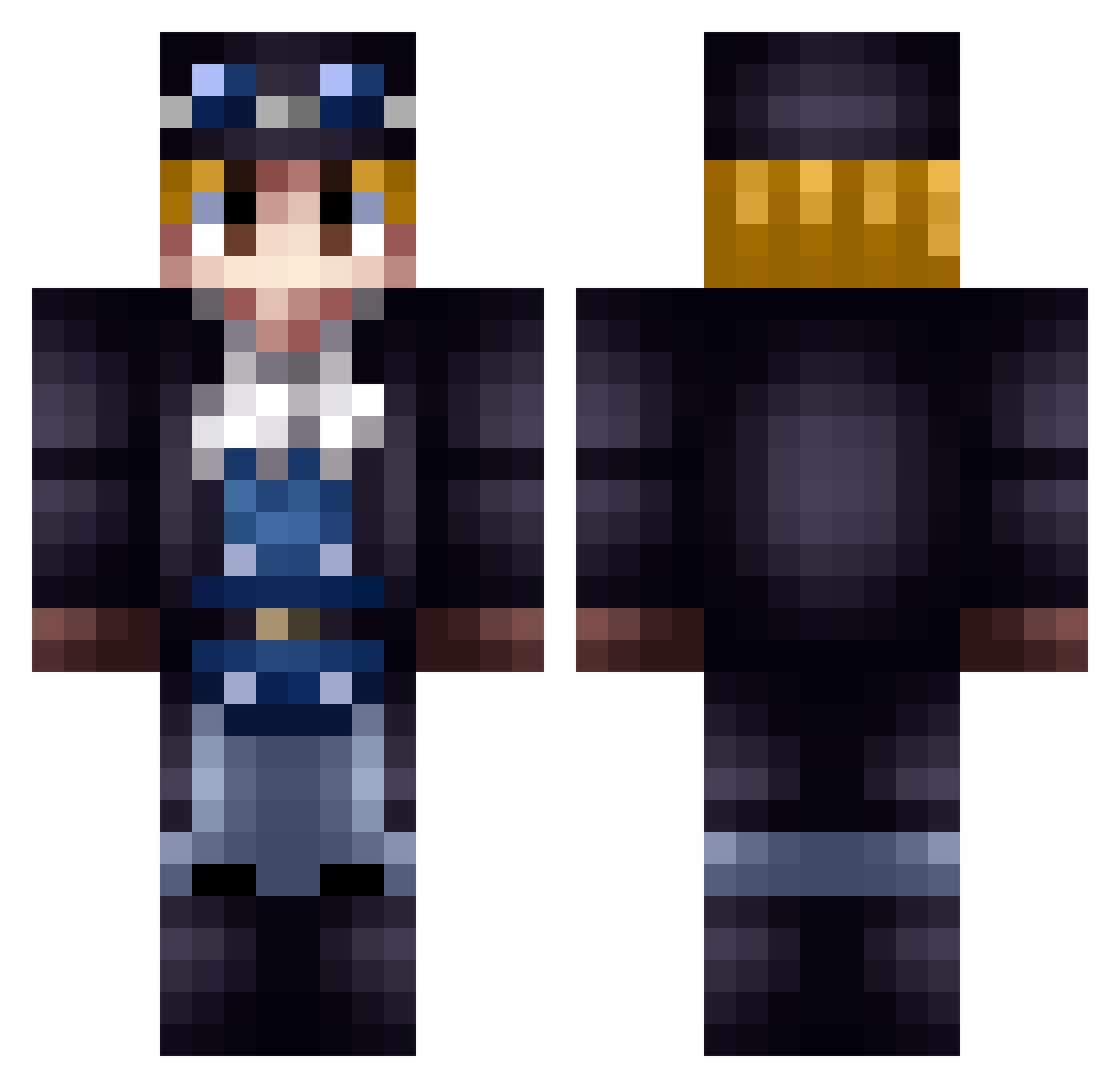 pigyoon1 Minecraft skin, front and back view
