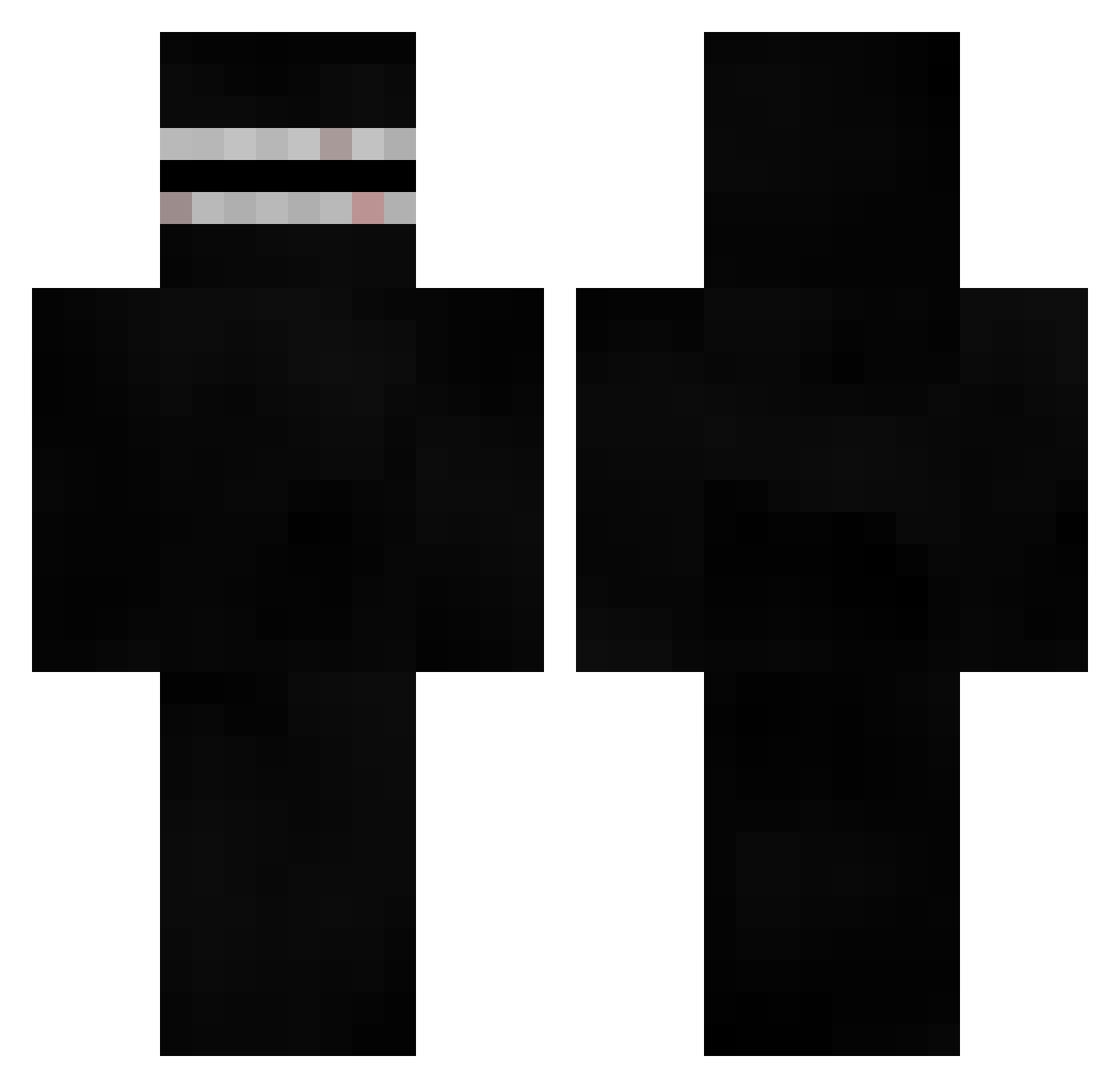 H6Lios Minecraft skin, front and back view
