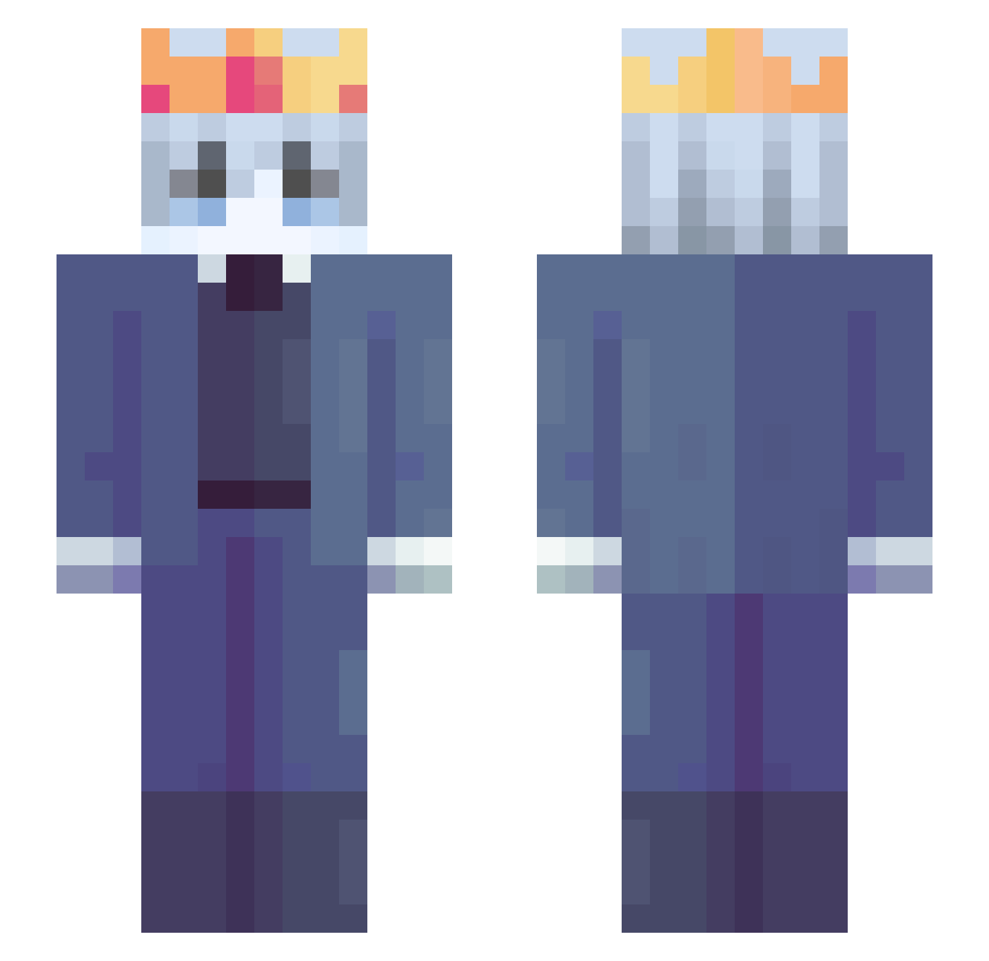 TabordaFarofa Minecraft skin, front and back view