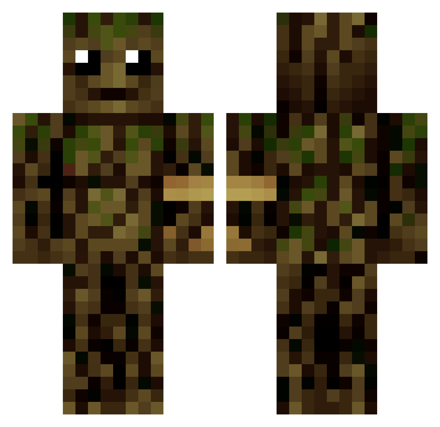 lu102310 Minecraft skin, front and back view