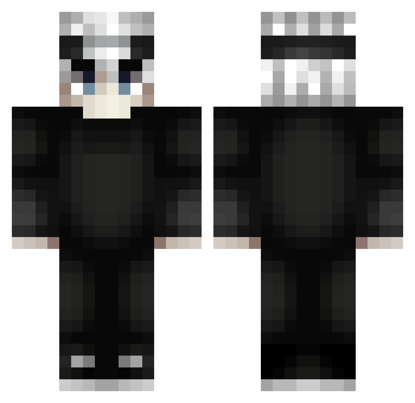 pvpvp_ Minecraft skin, front and back view