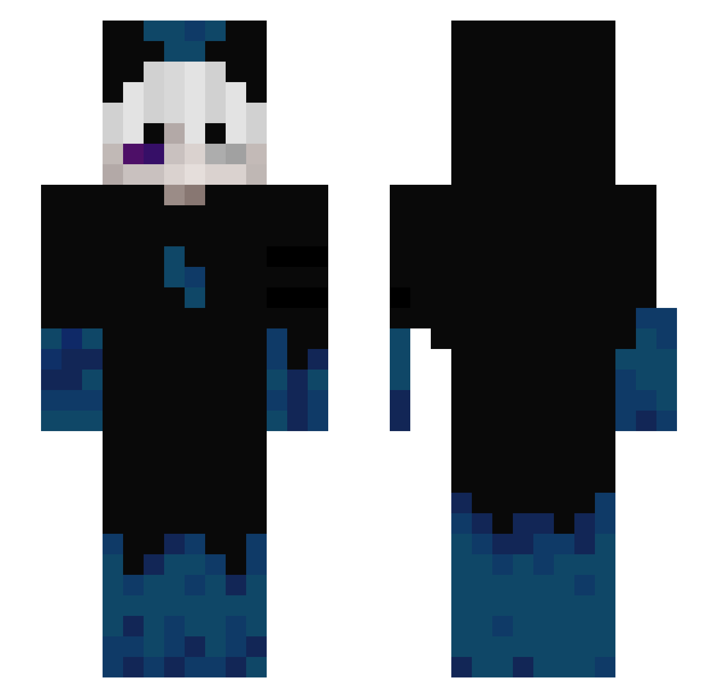 zytennn Minecraft skin, front and back view