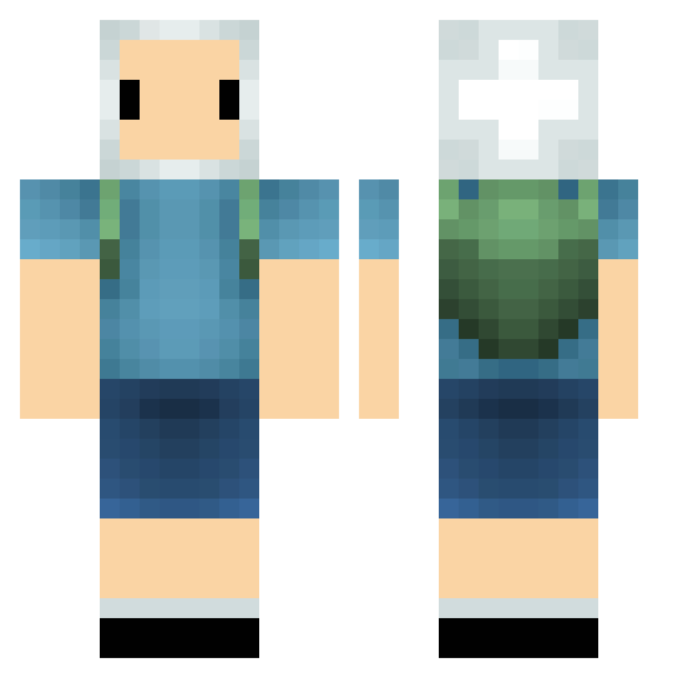 LilGehrk Minecraft skin, front and back view