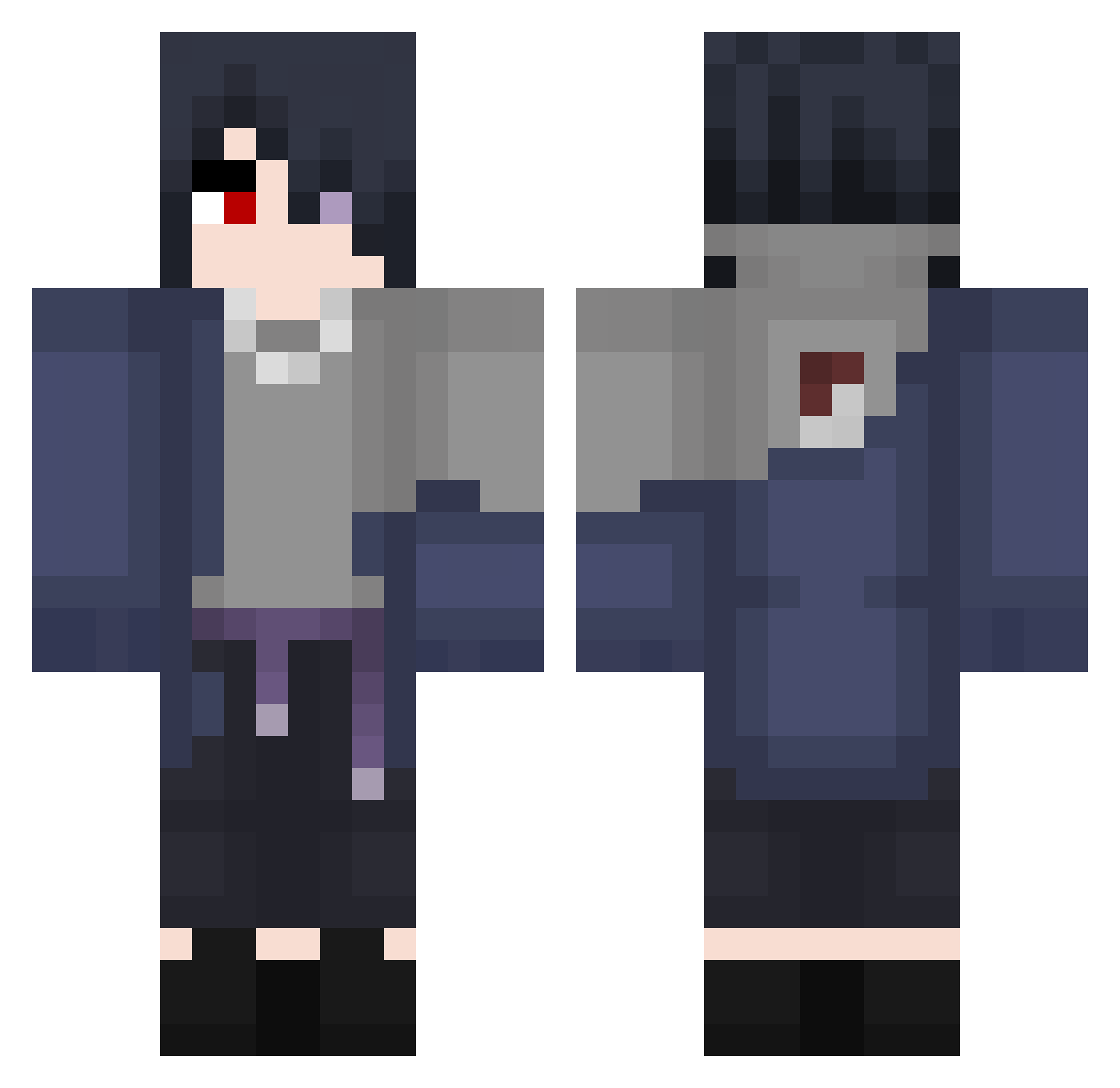 iUseController Minecraft skin, front and back view