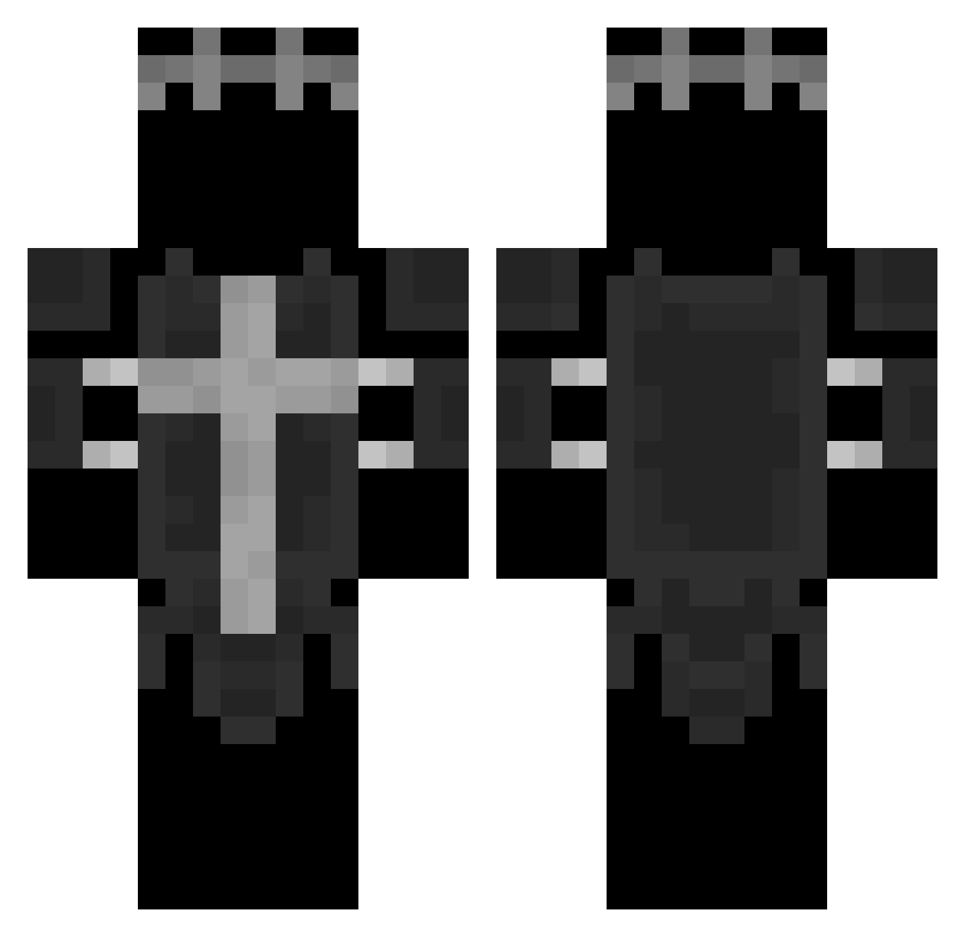 hay_pixel Minecraft skin, front and back view