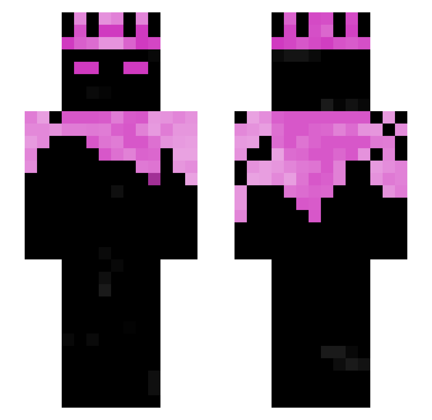 ItzDmc_ Minecraft skin, front and back view