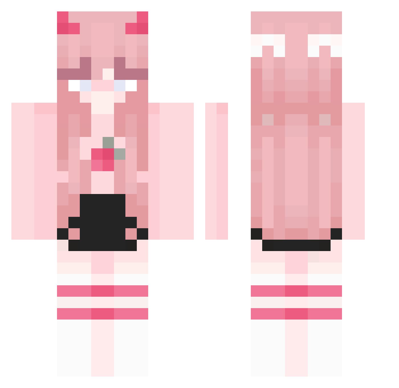 IkeaGehaktbal Minecraft skin, front and back view