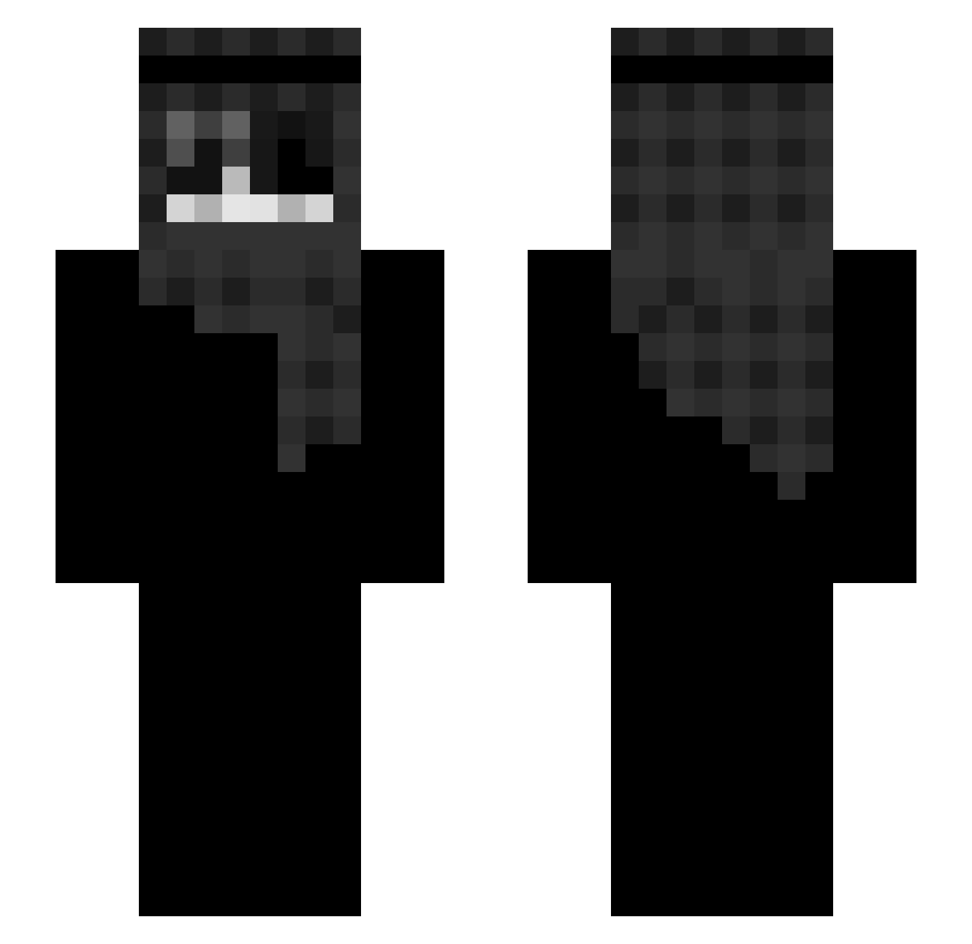 warriorcraft9000 Minecraft skin, front and back view