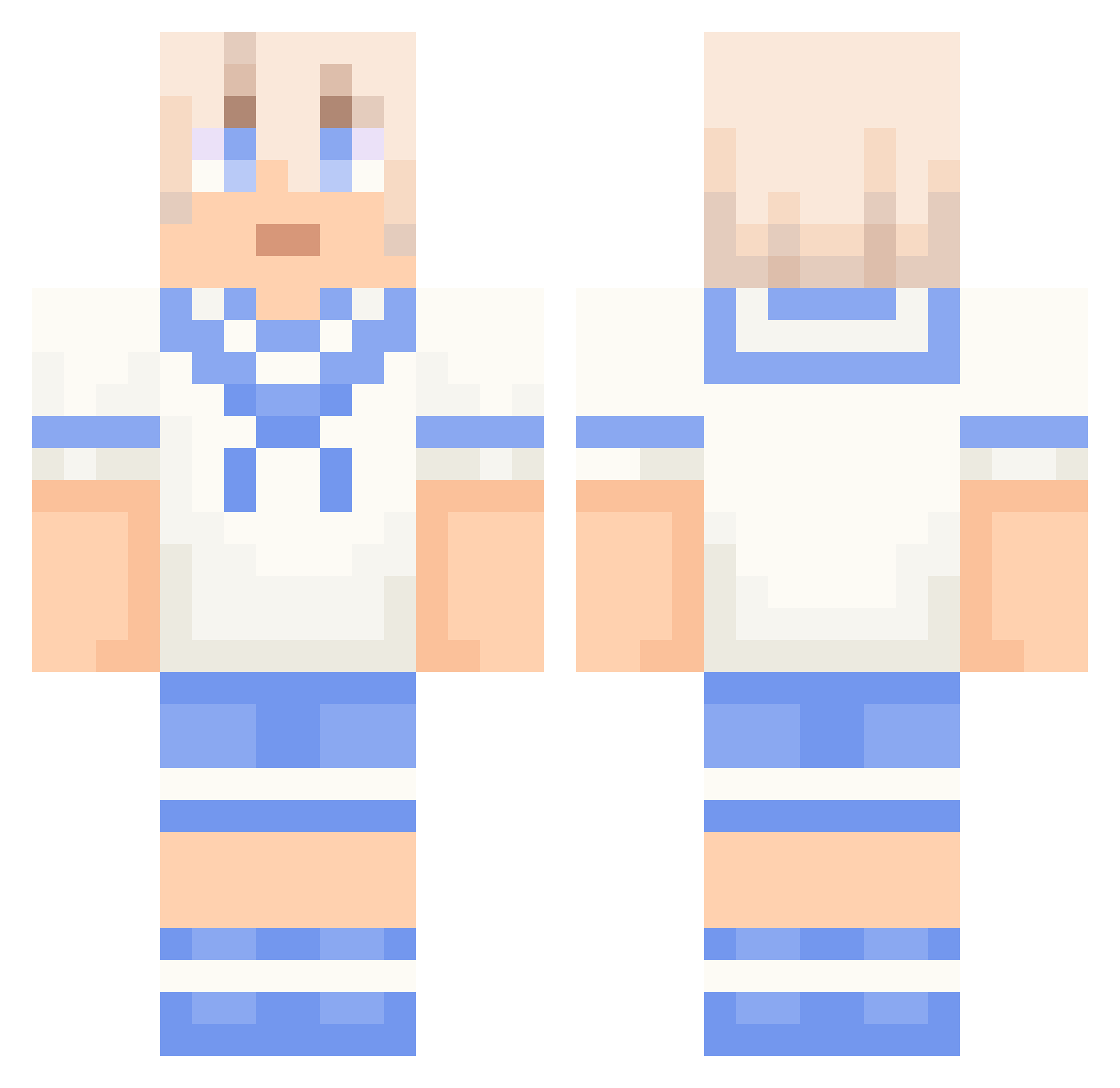spinogreg Minecraft skin, front and back view