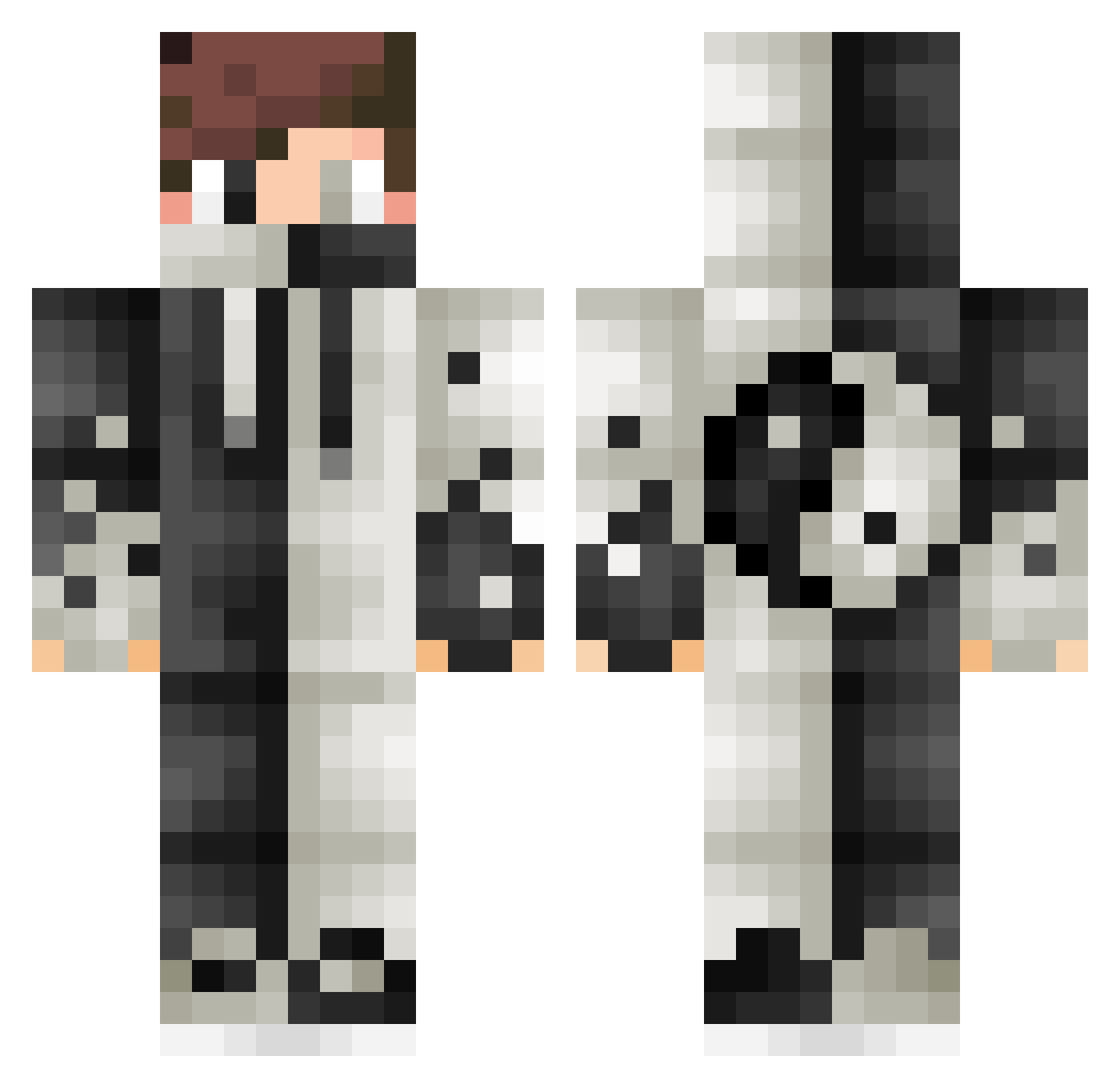 CanadianRiley Minecraft skin, front and back view