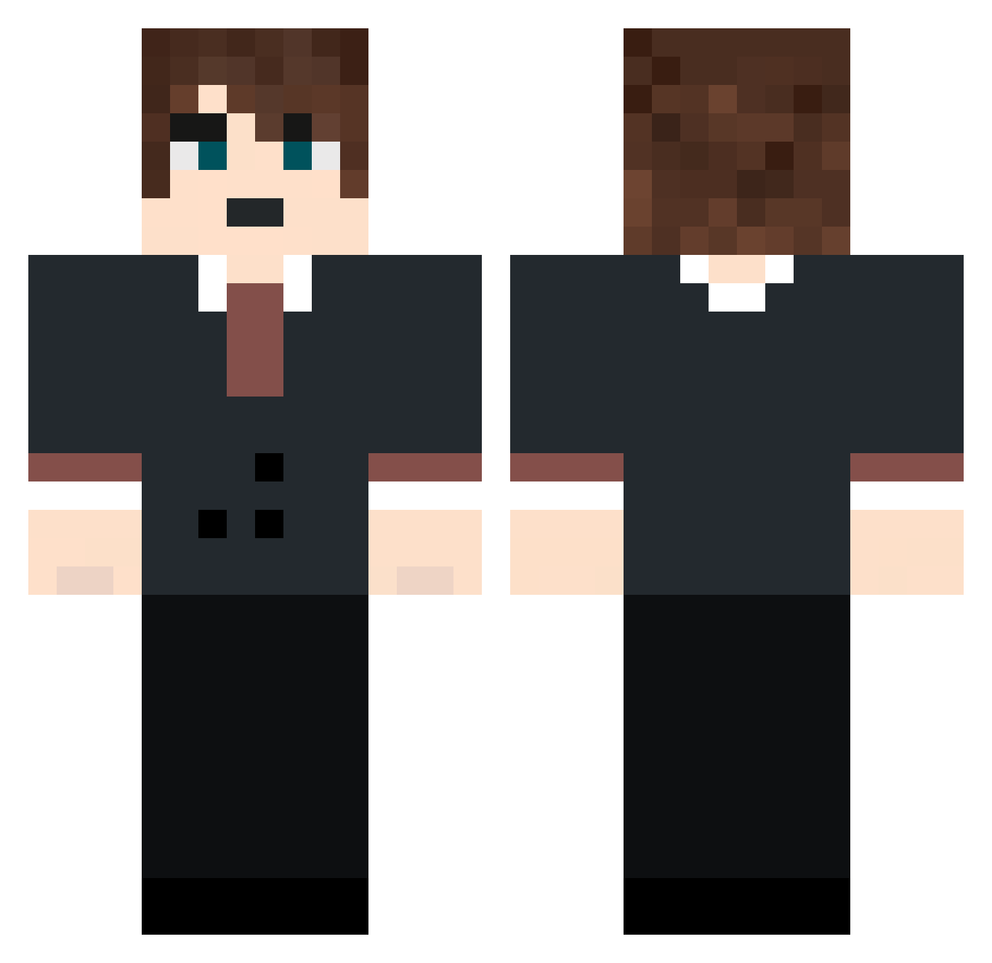 myers14 Minecraft skin, front and back view