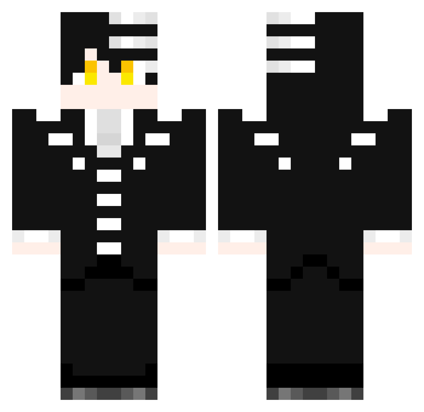 bbgun2011 Minecraft skin, front and back view