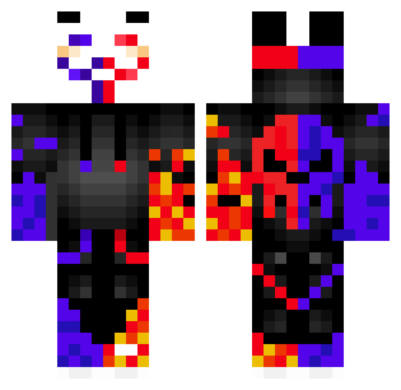 quintenimp Minecraft skin, front and back view