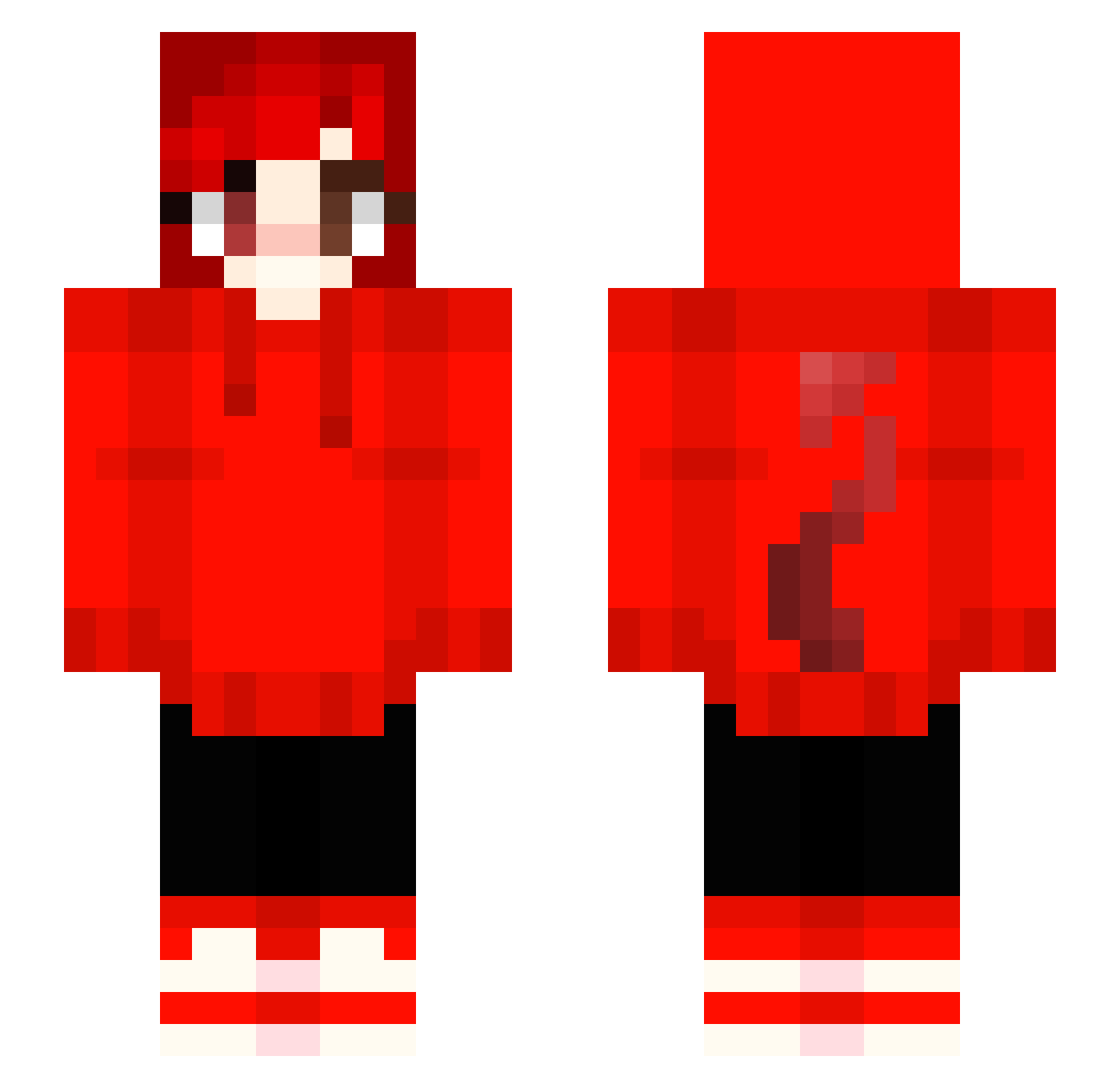 Super_AnneLouise Minecraft skin, front and back view