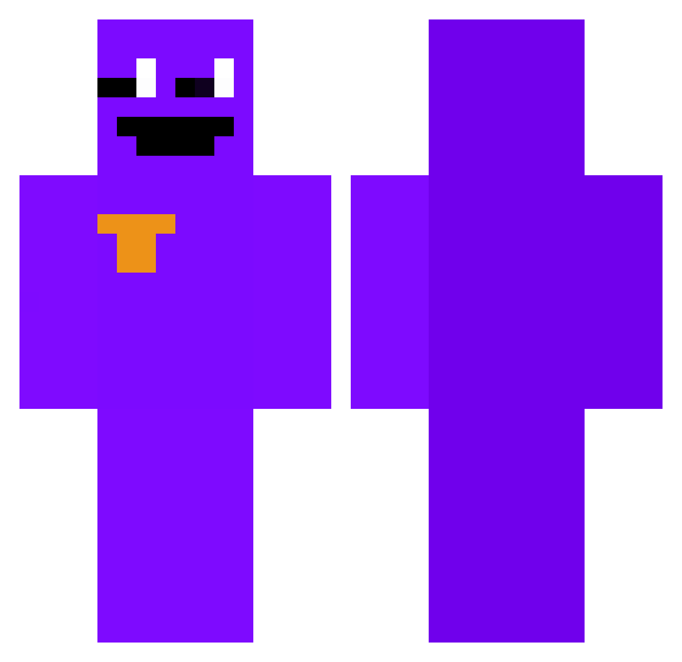 stone_pick Minecraft skin, front and back view