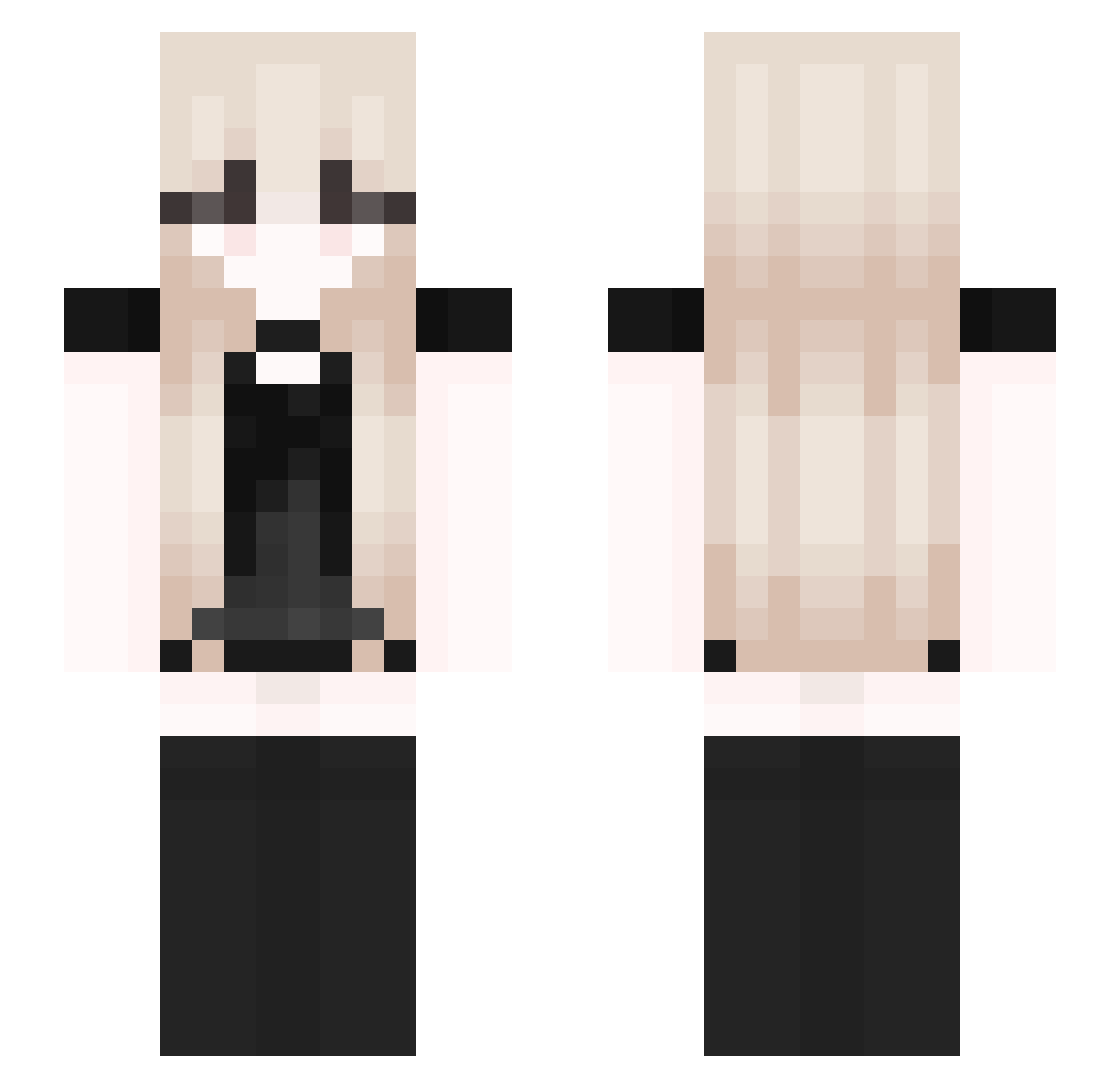 SaydeeLynn Minecraft skin, front and back view
