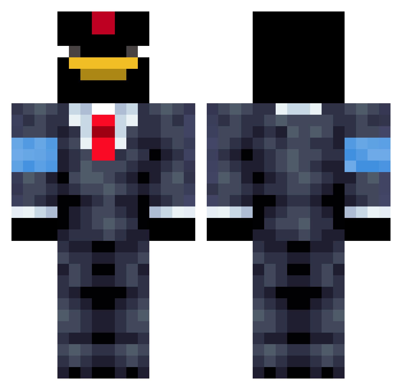 _ItSakuya_ Minecraft skin, front and back view