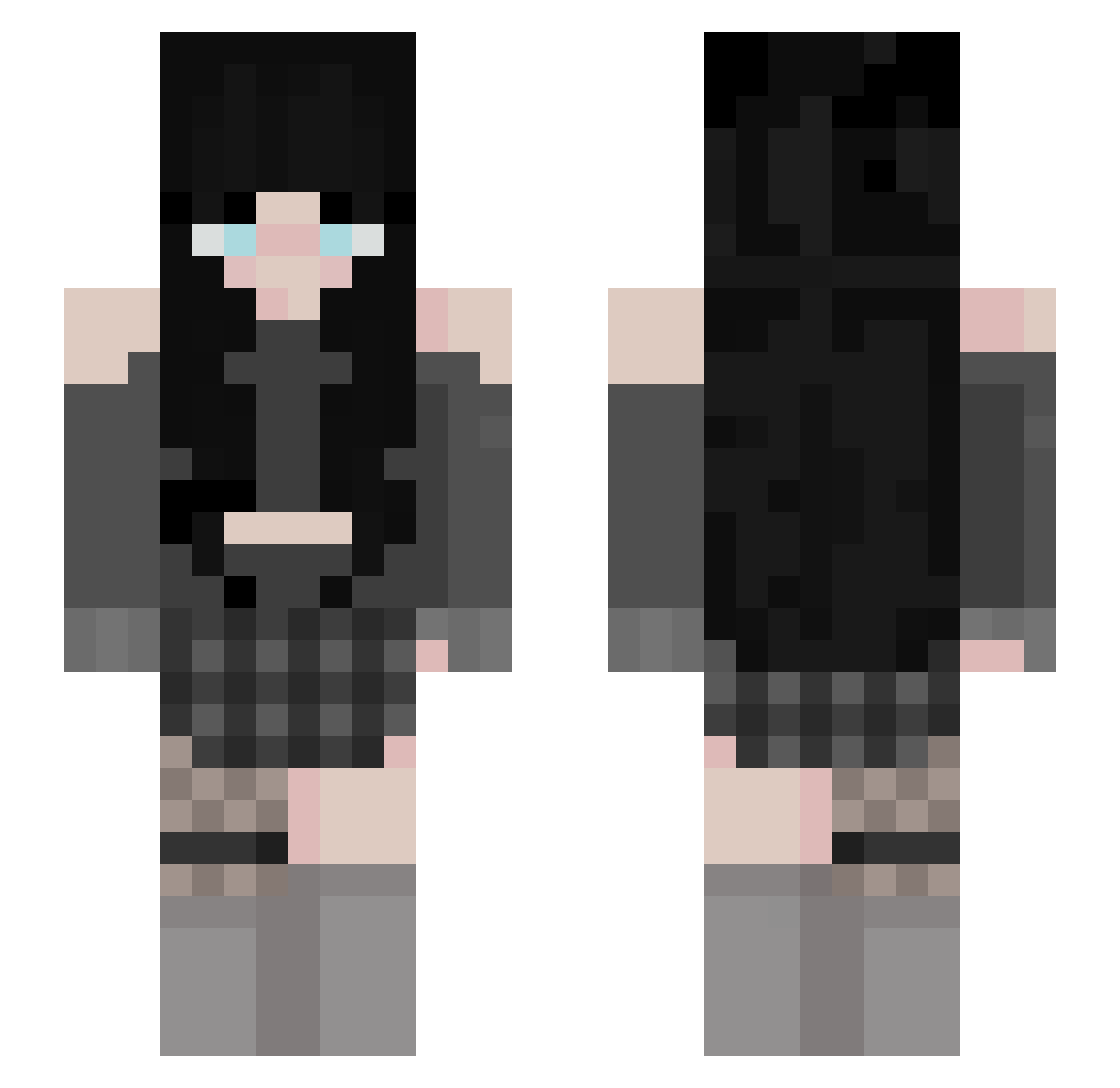 zFLSq8_ Minecraft skin, front and back view