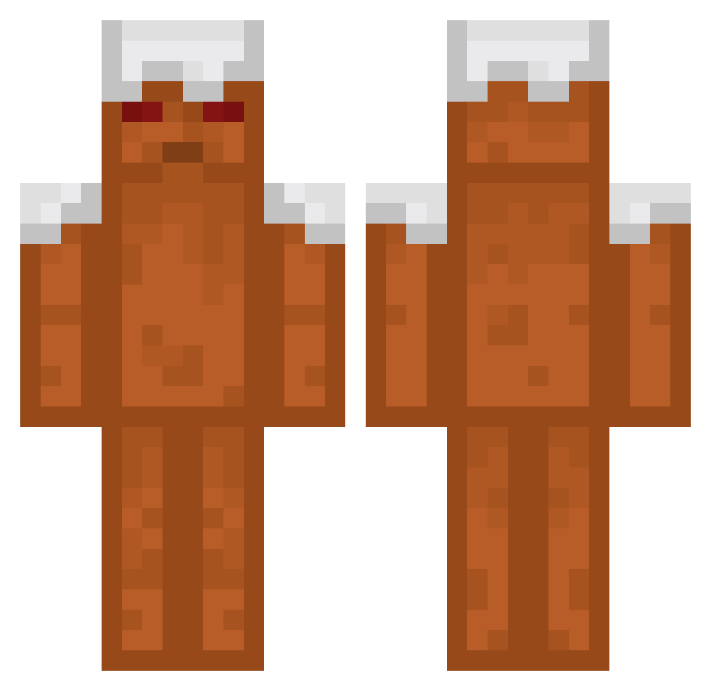 Cobra0203 Minecraft skin, front and back view