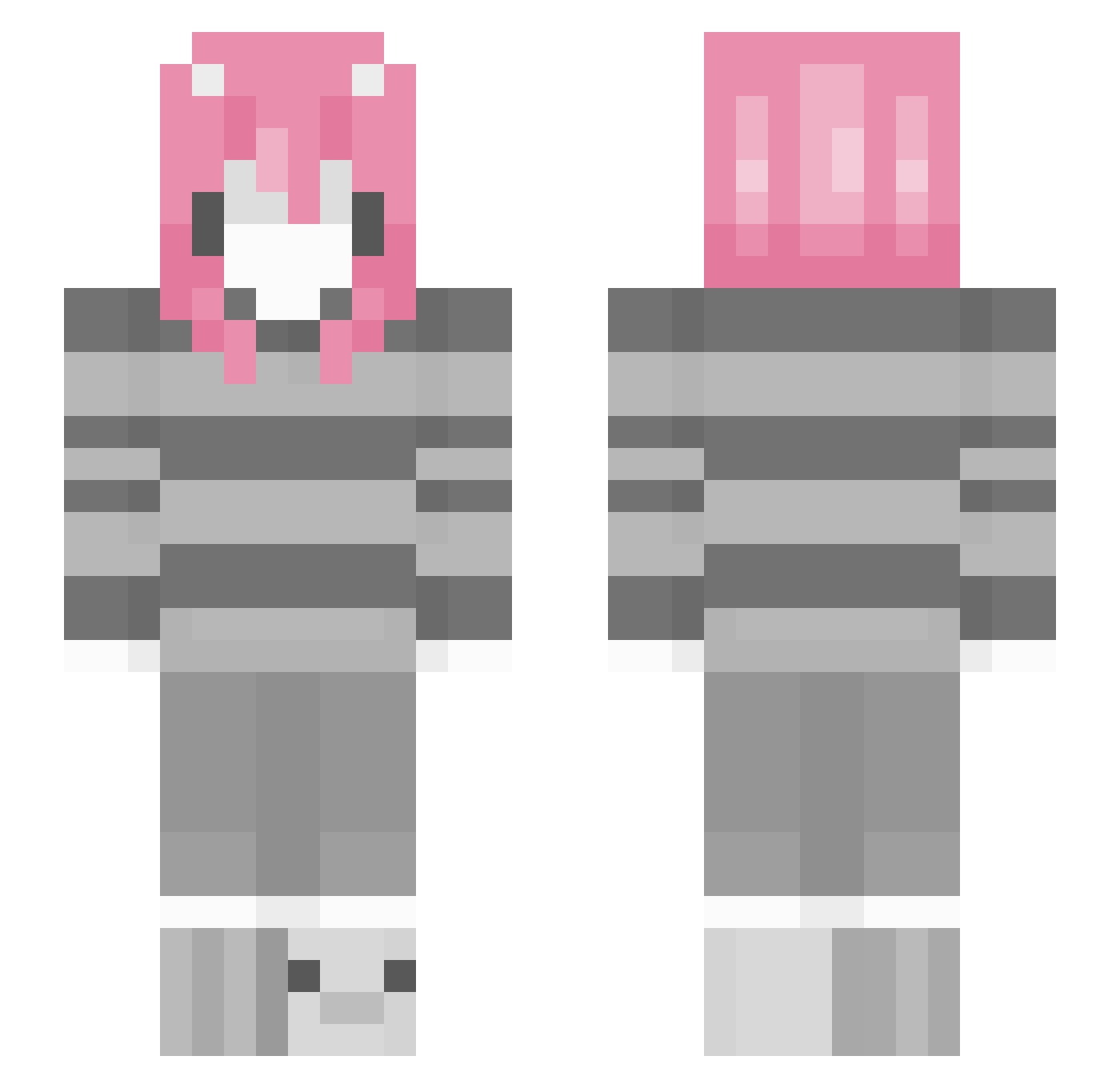4sh_n Minecraft skin, front and back view