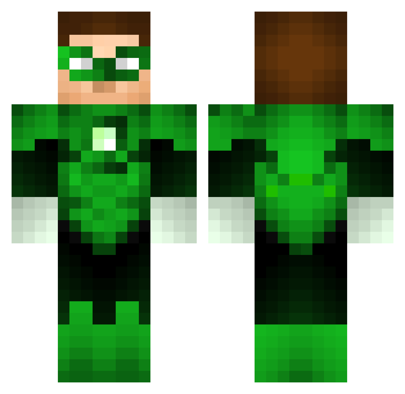 Official_Bertram Minecraft skin, front and back view