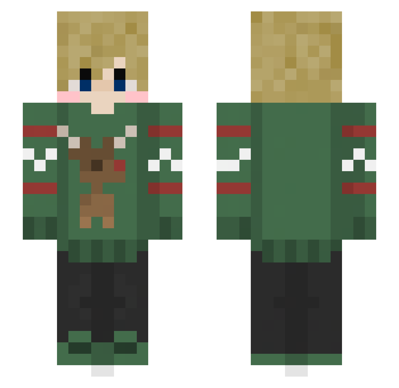 IPaidTwiceForTs Minecraft skin, front and back view
