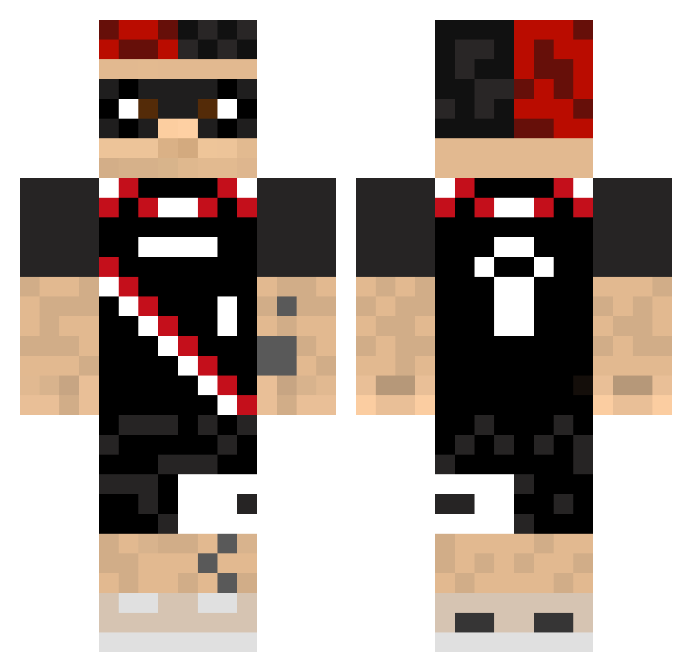 RainD_o Minecraft skin, front and back view