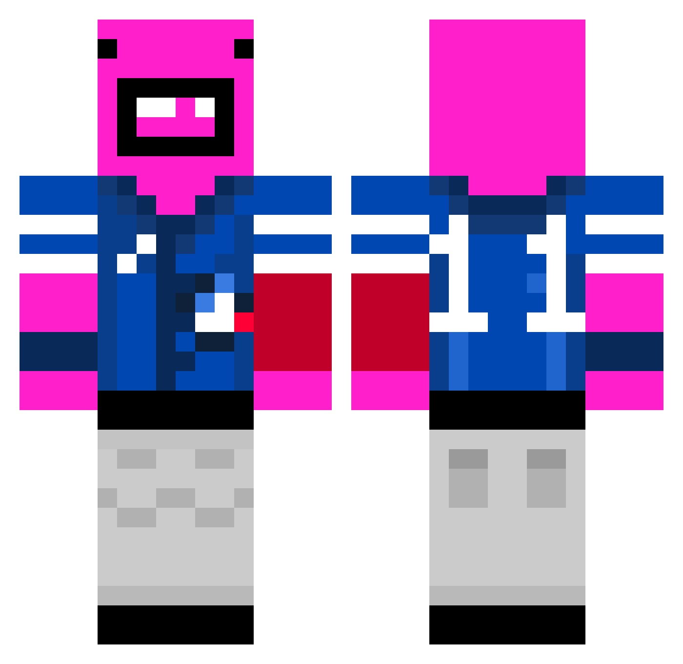 ThatSpadesGuy Minecraft skin, front and back view