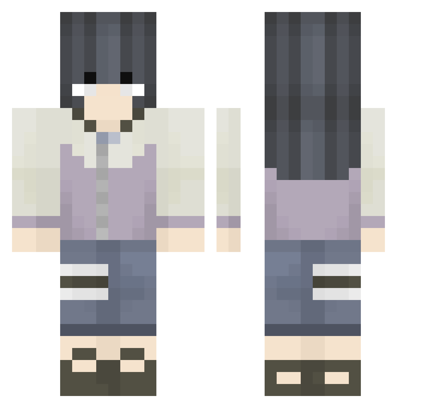 Warheit_ Minecraft skin, front and back view
