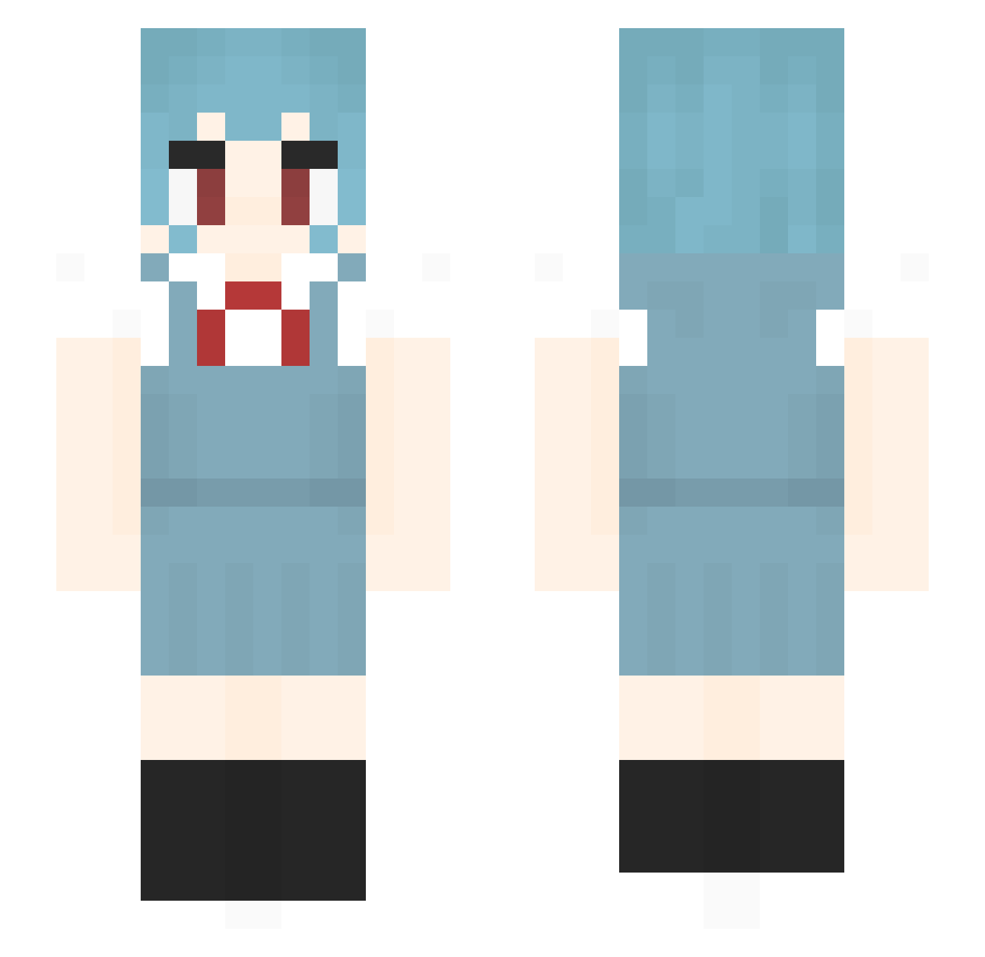 opalsauces Minecraft skin, front and back view
